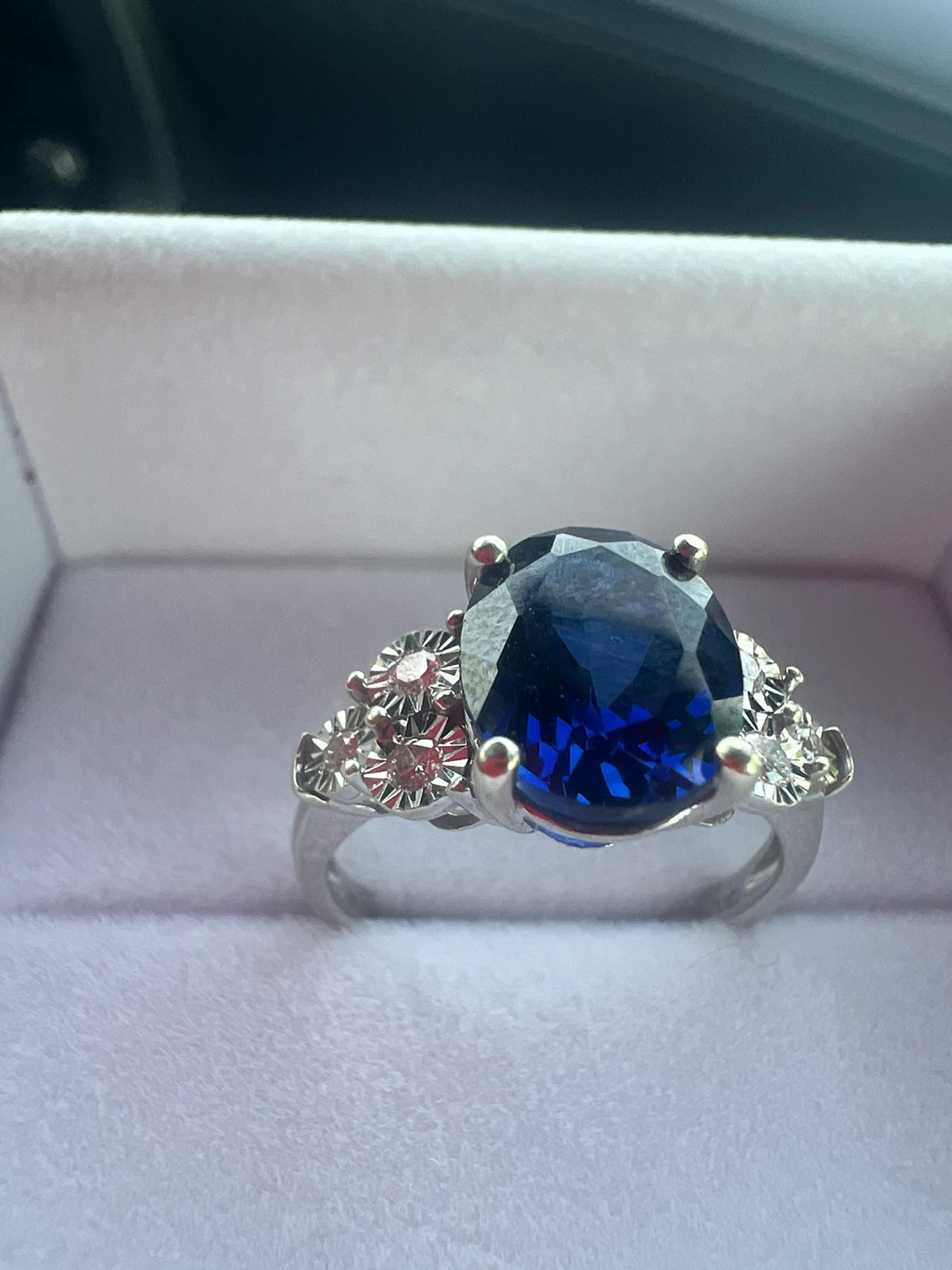 10 k sapphire and diamonds ring - photo 3