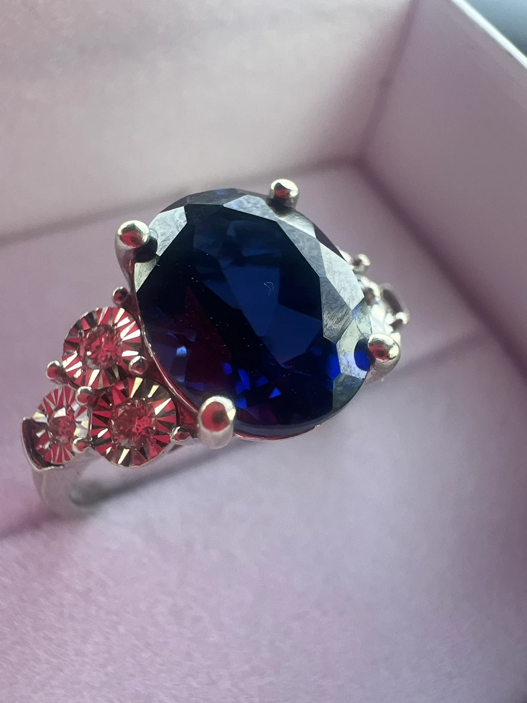 10 k sapphire and diamonds ring - photo 5