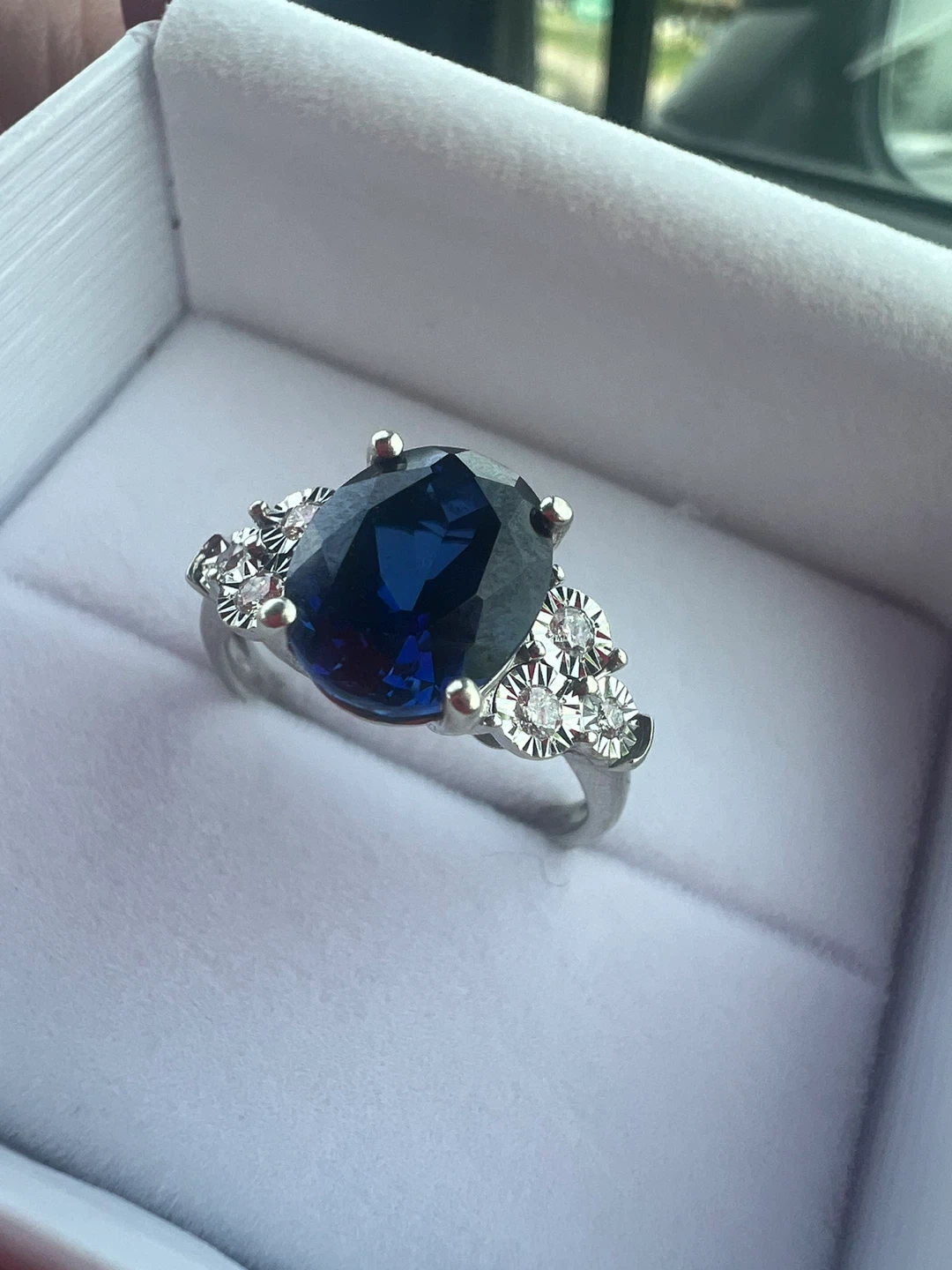 10 k sapphire and diamonds ring - photo 4