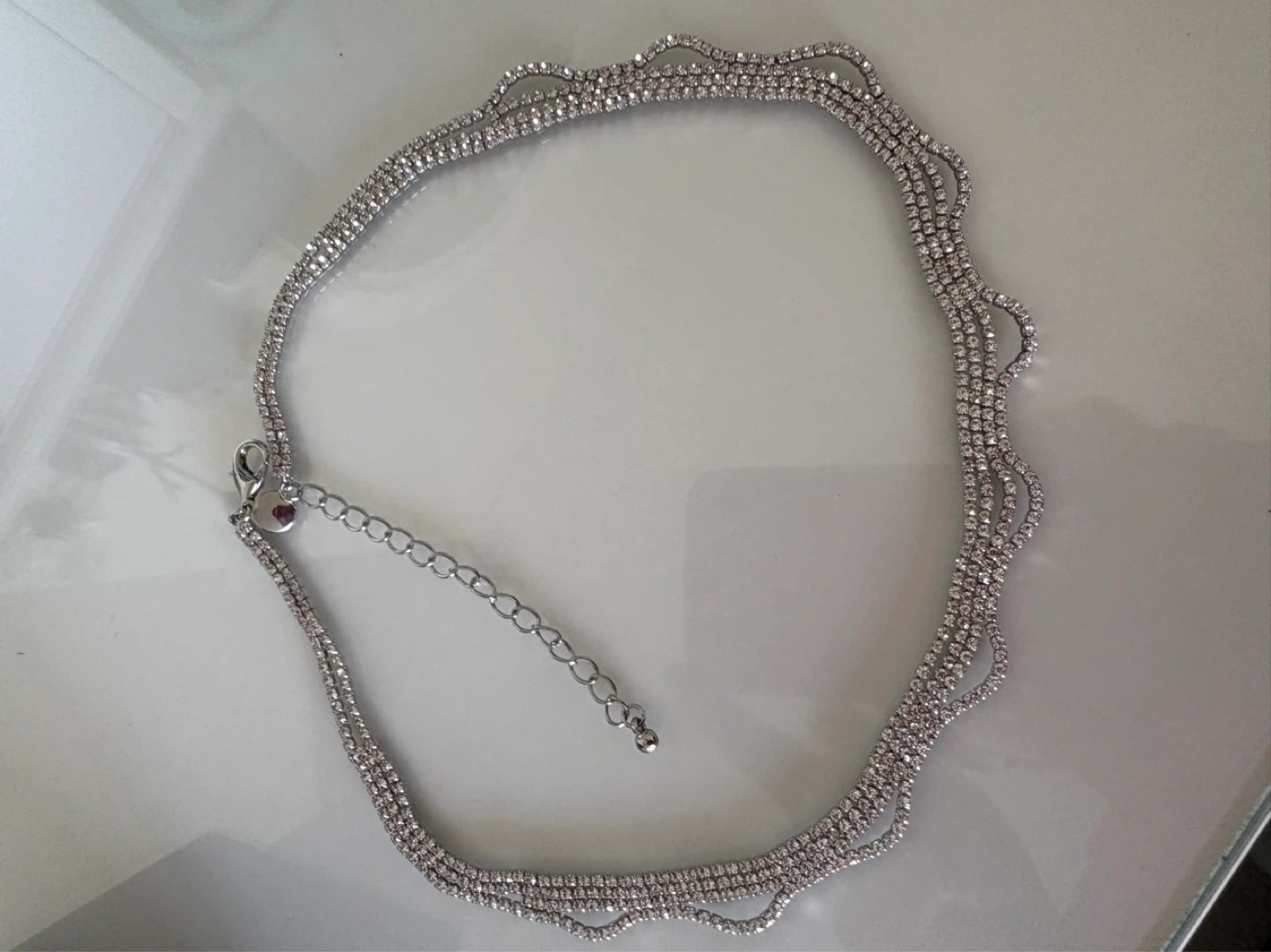 Sparkly Silver-Tone Choker Necklace - photo 2