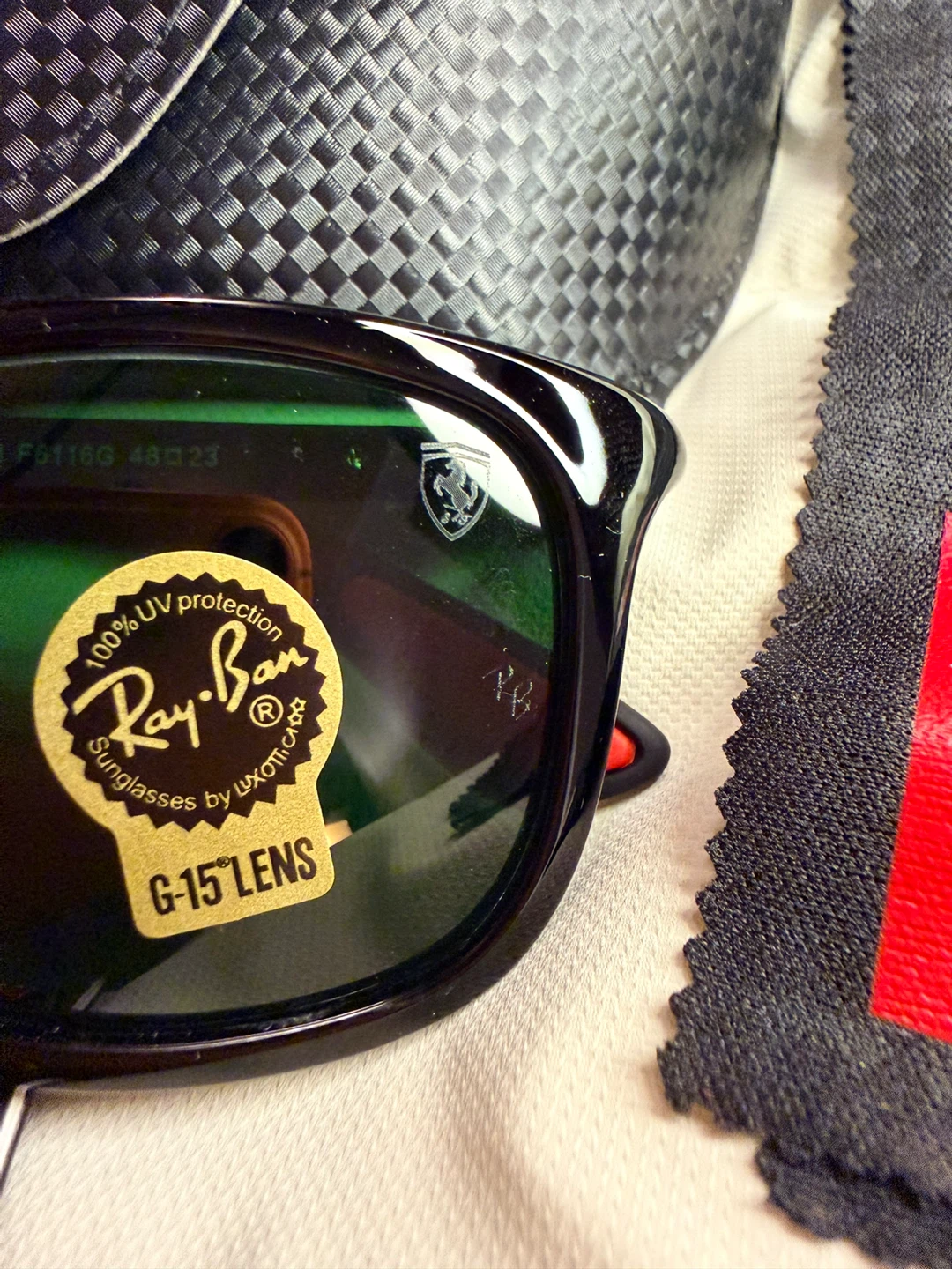 Ray-Ban Ferrari edition Sunglasses with Case and Box - photo 3