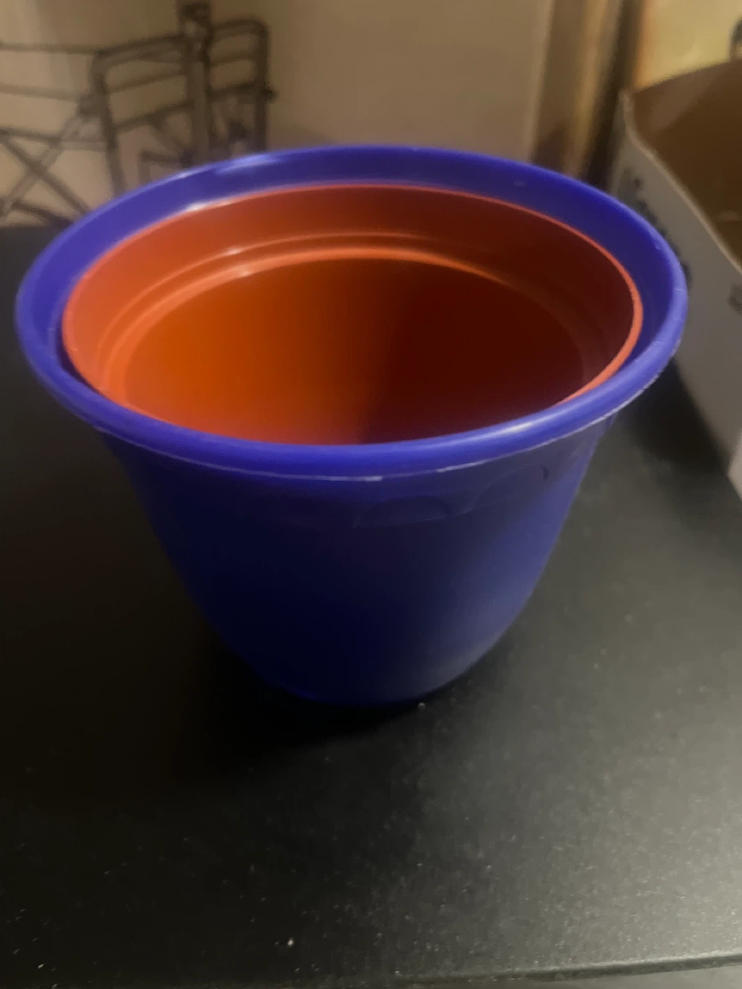 Blue Plastic Flower Pots (2-pack)