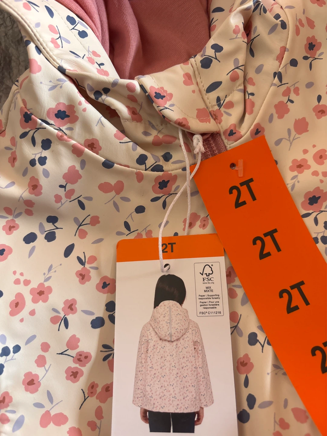 Pekkle Kids Rain Jacket - Size 2T - photo 3