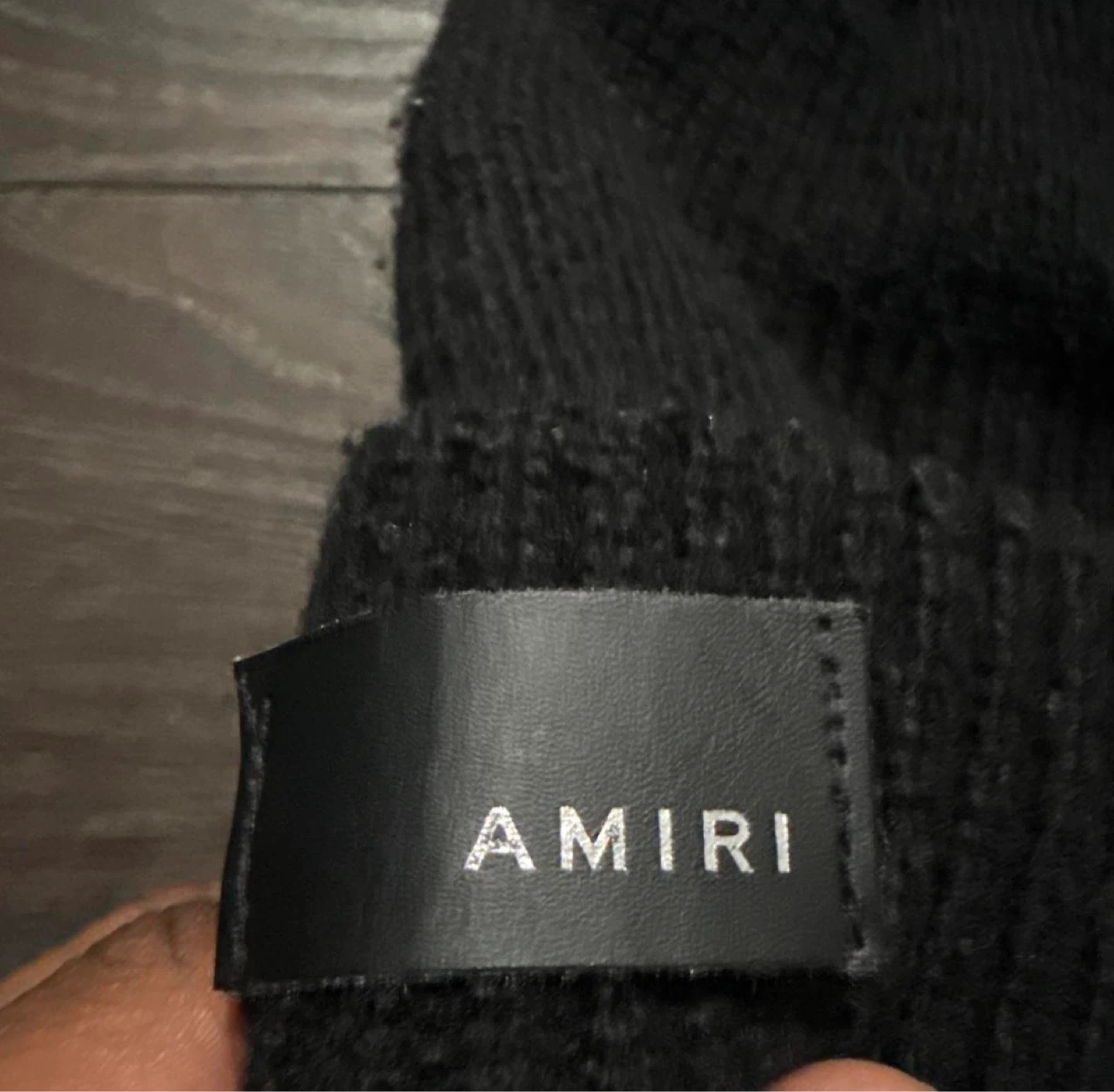 Amiri Black Beanie Hat - photo 2