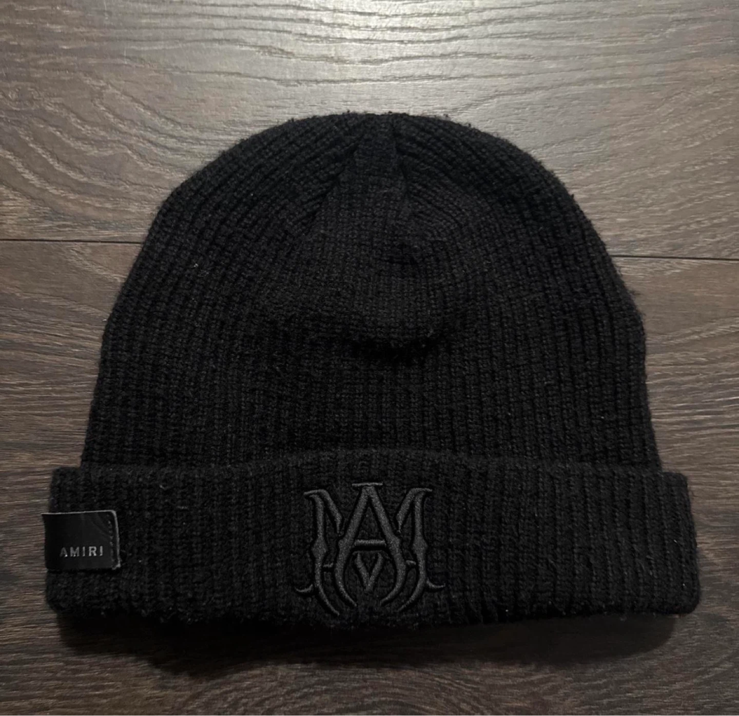 Amiri Black Beanie Hat