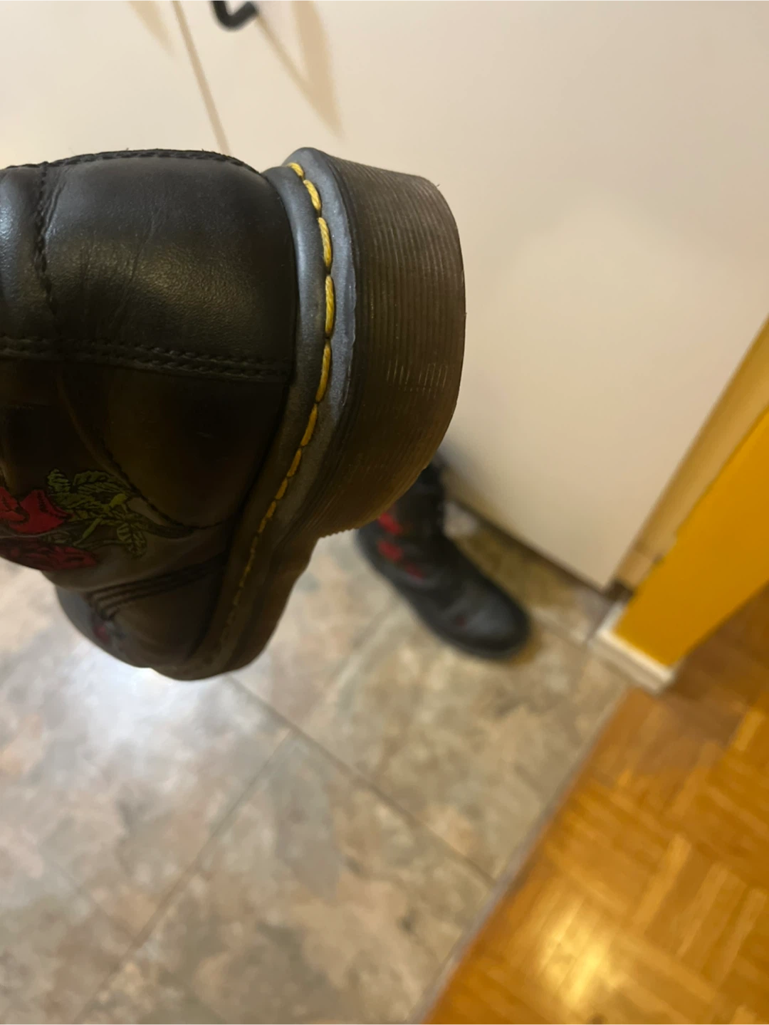 Dr. Martens Black Leather Rose Boots - photo 2