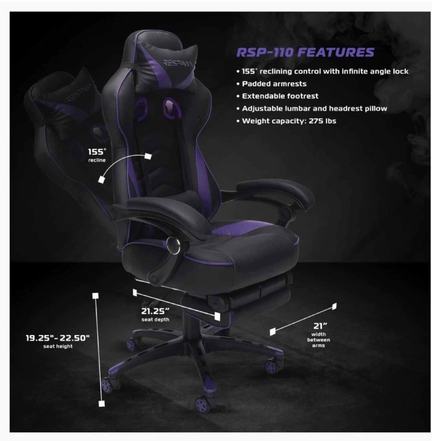 RESPAWN RSP-110 Gaming Chair - photo 5