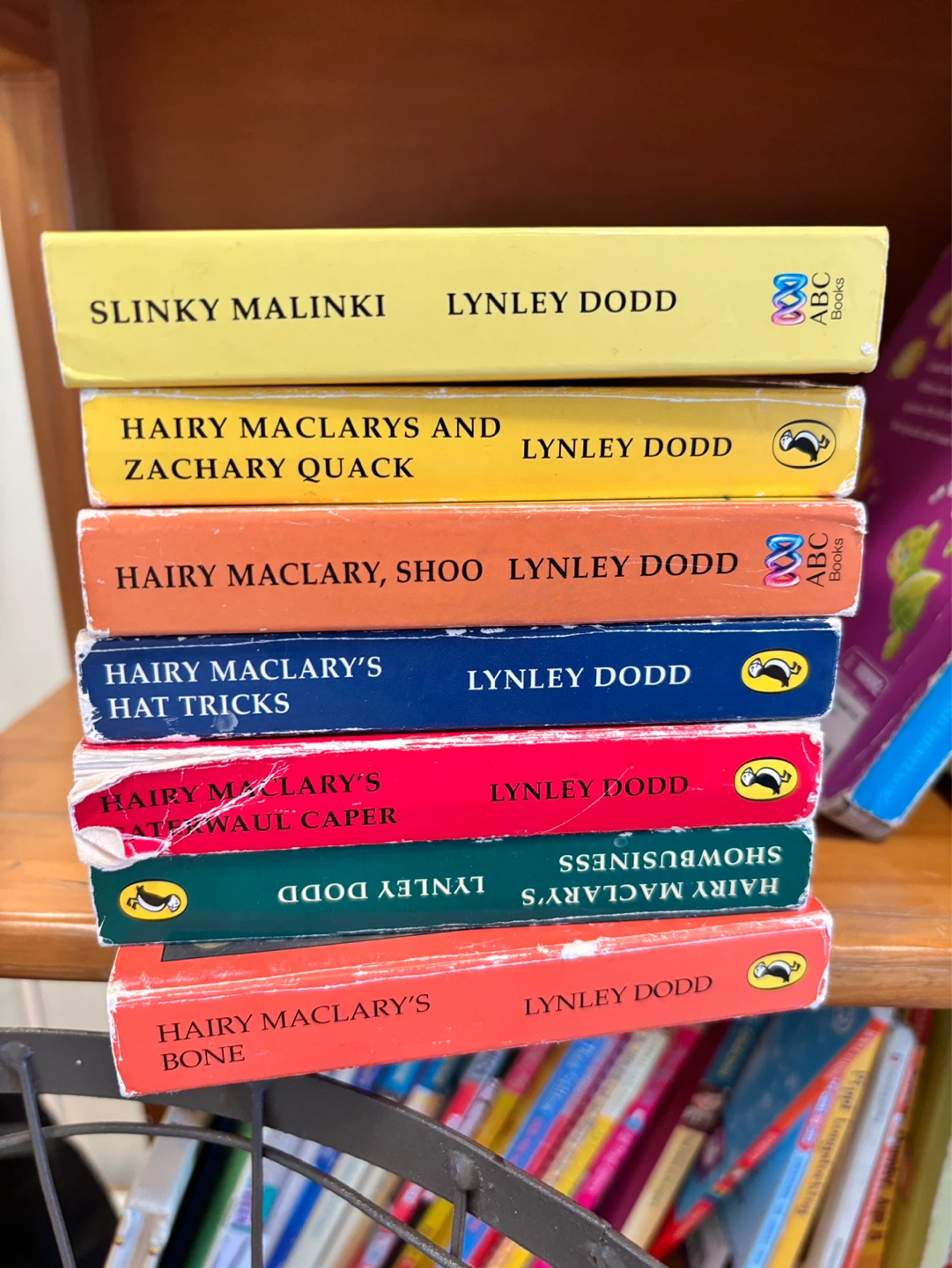 Set of 7 Hairy Mclairy & Friends Books by Lynley Dodd