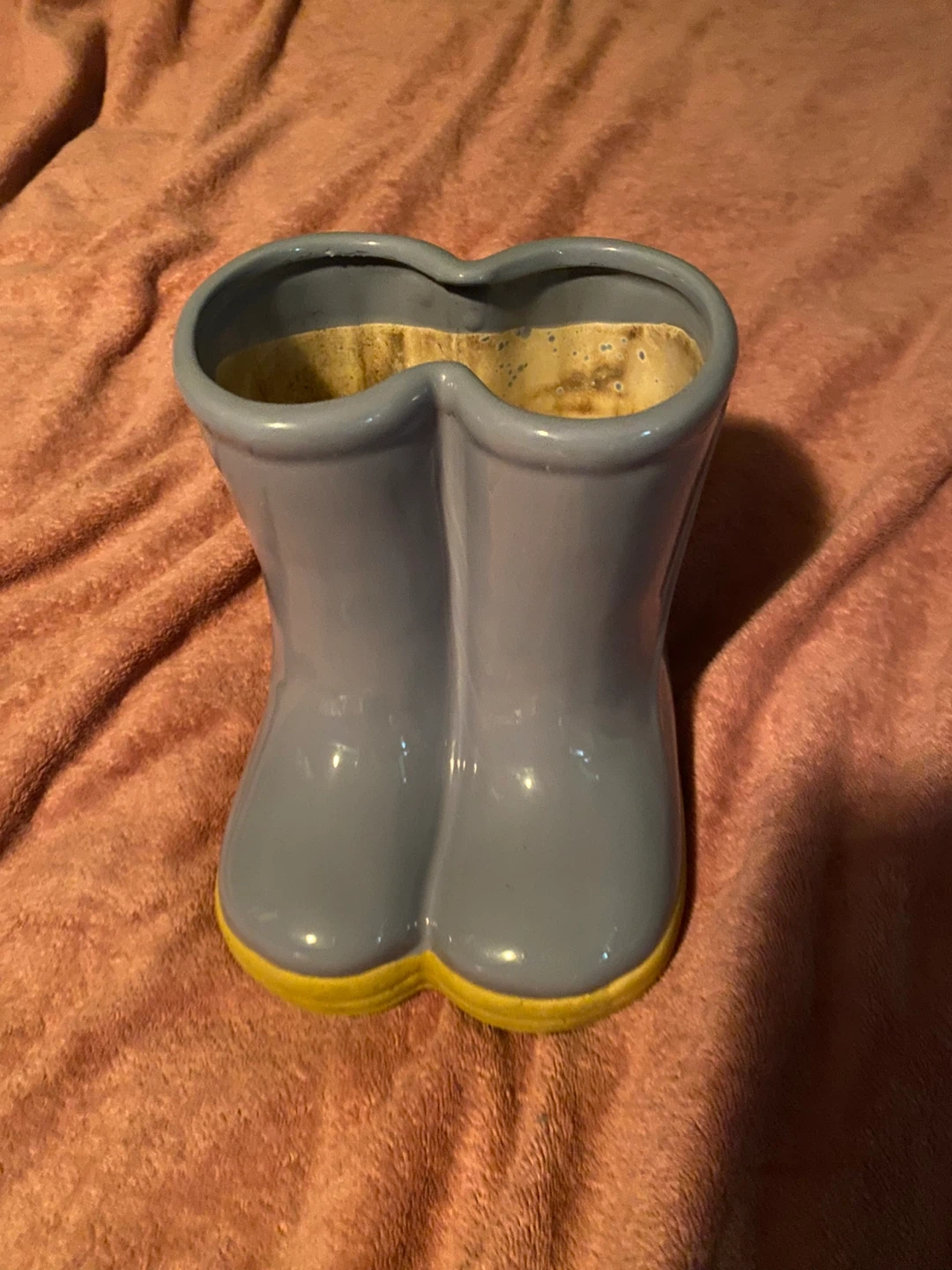 Ceramic Boot-Shaped Planter