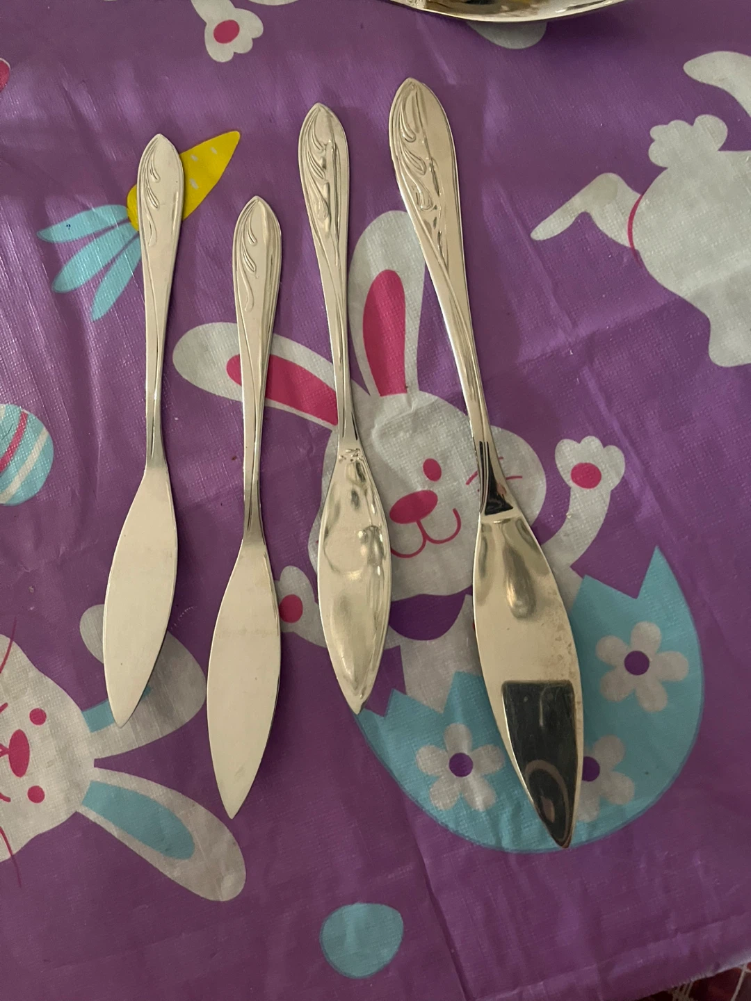 Set of 8 Silver-Tone Butter Knives - photo 2