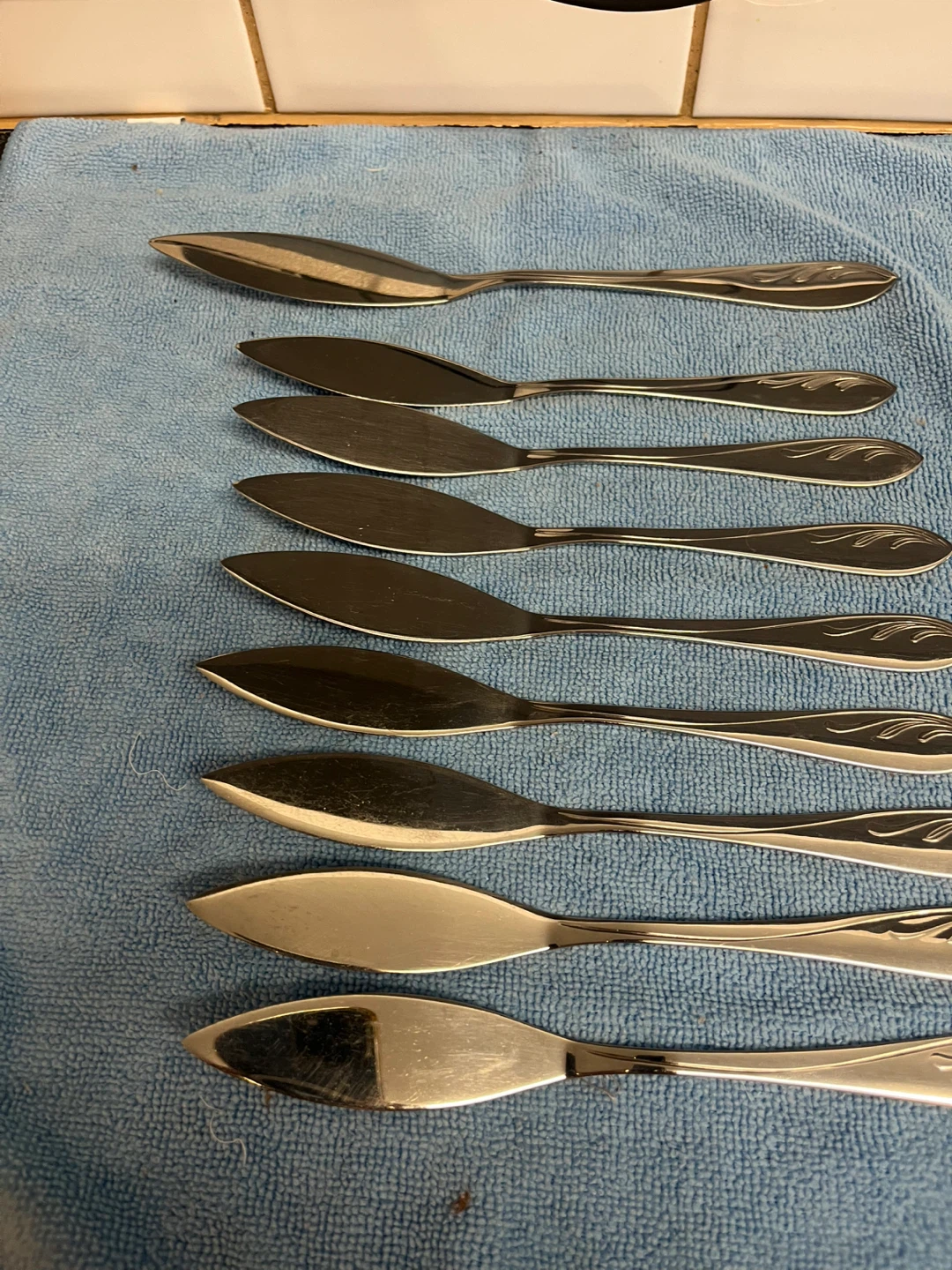 Set of 8 Silver-Tone Butter Knives - photo 4
