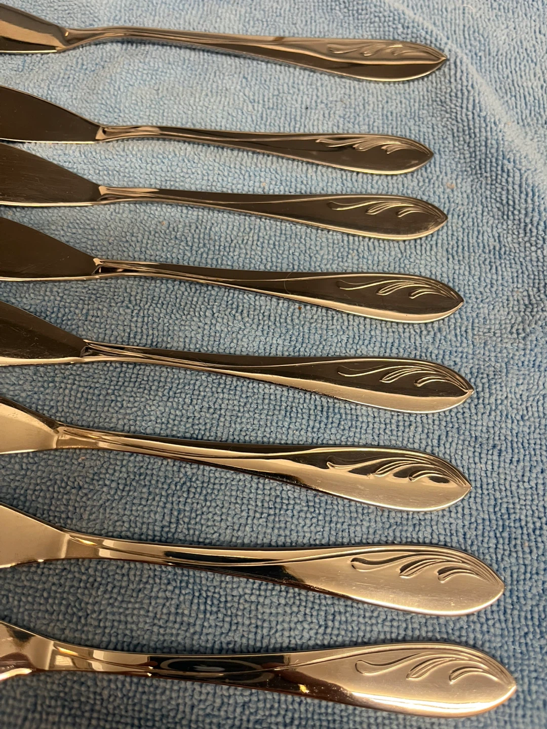 Set of 8 Silver-Tone Butter Knives - photo 5