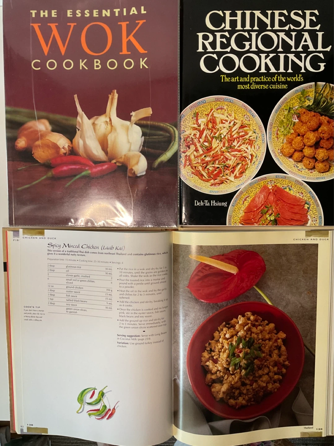 Vintage Chinese cookbook bundle from 1979 and 2001 - photo 2