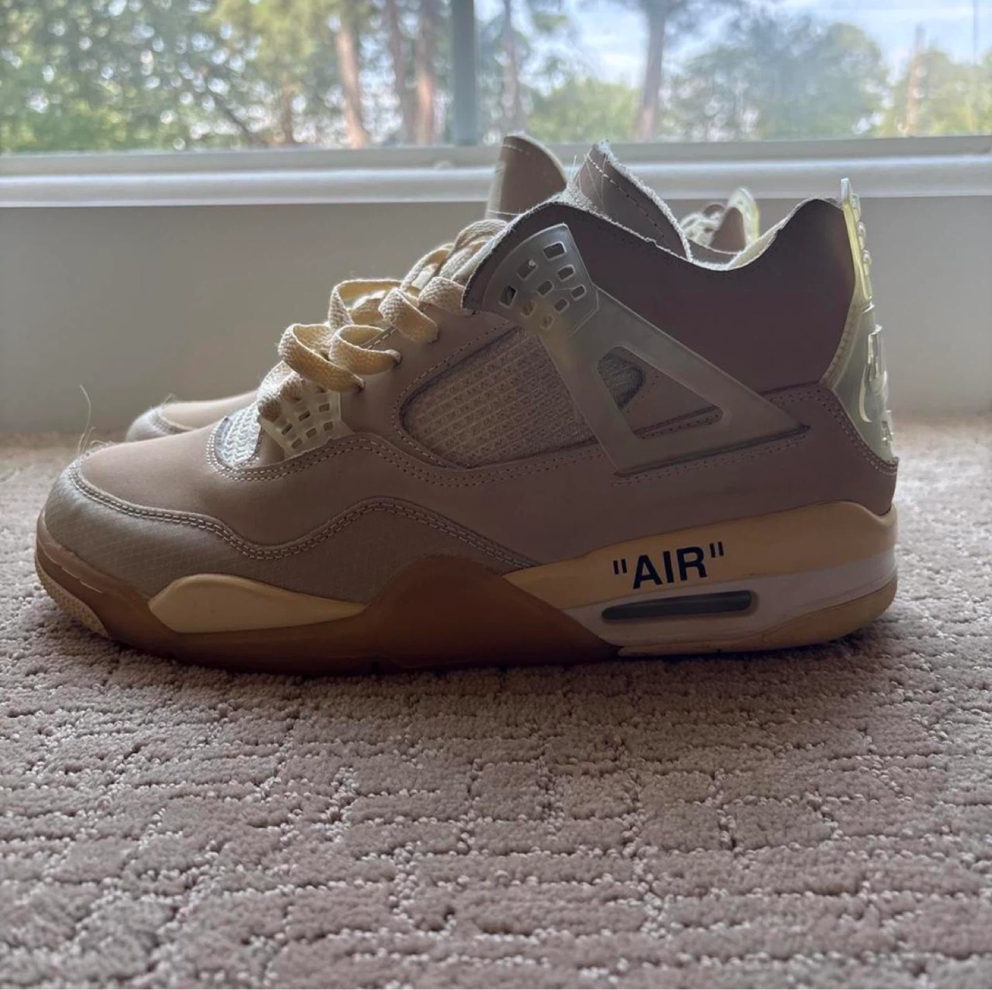Nike Air Jordan 4 Off-White "Sail" - photo 2