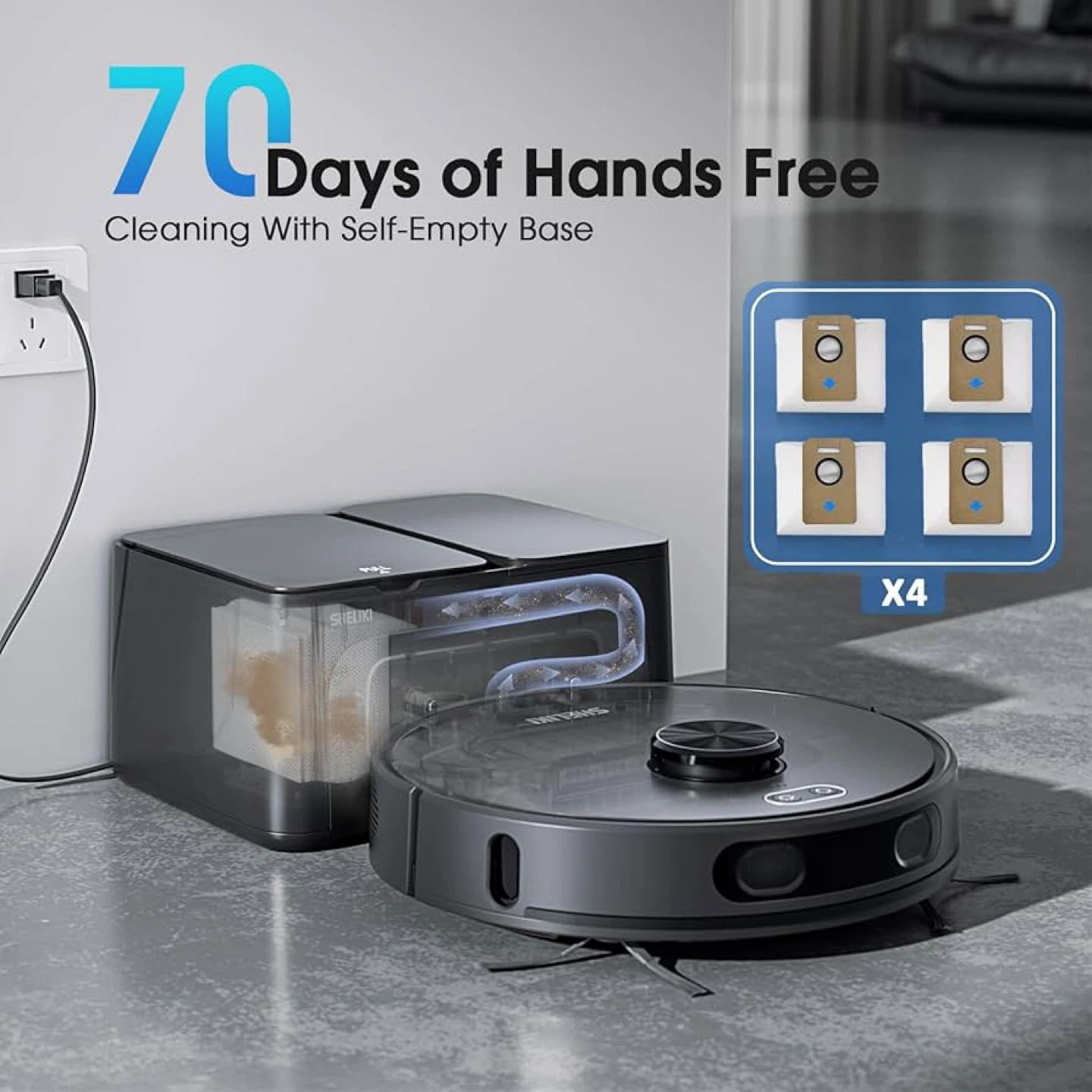 🔥 Brand New–Robot Vacuum & Mop (Self-Emptying + Smart Mapping) - photo 3
