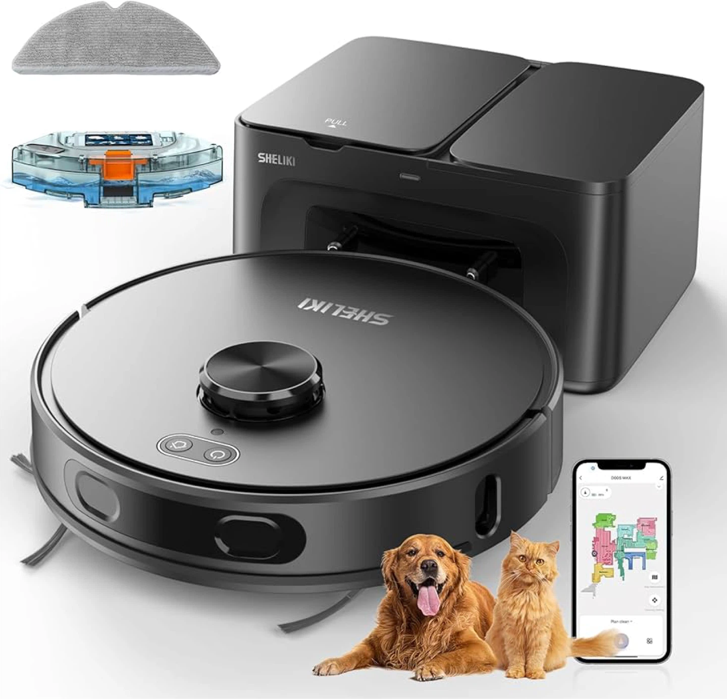 🔥 Brand New–Robot Vacuum & Mop (Self-Emptying + Smart Mapping)