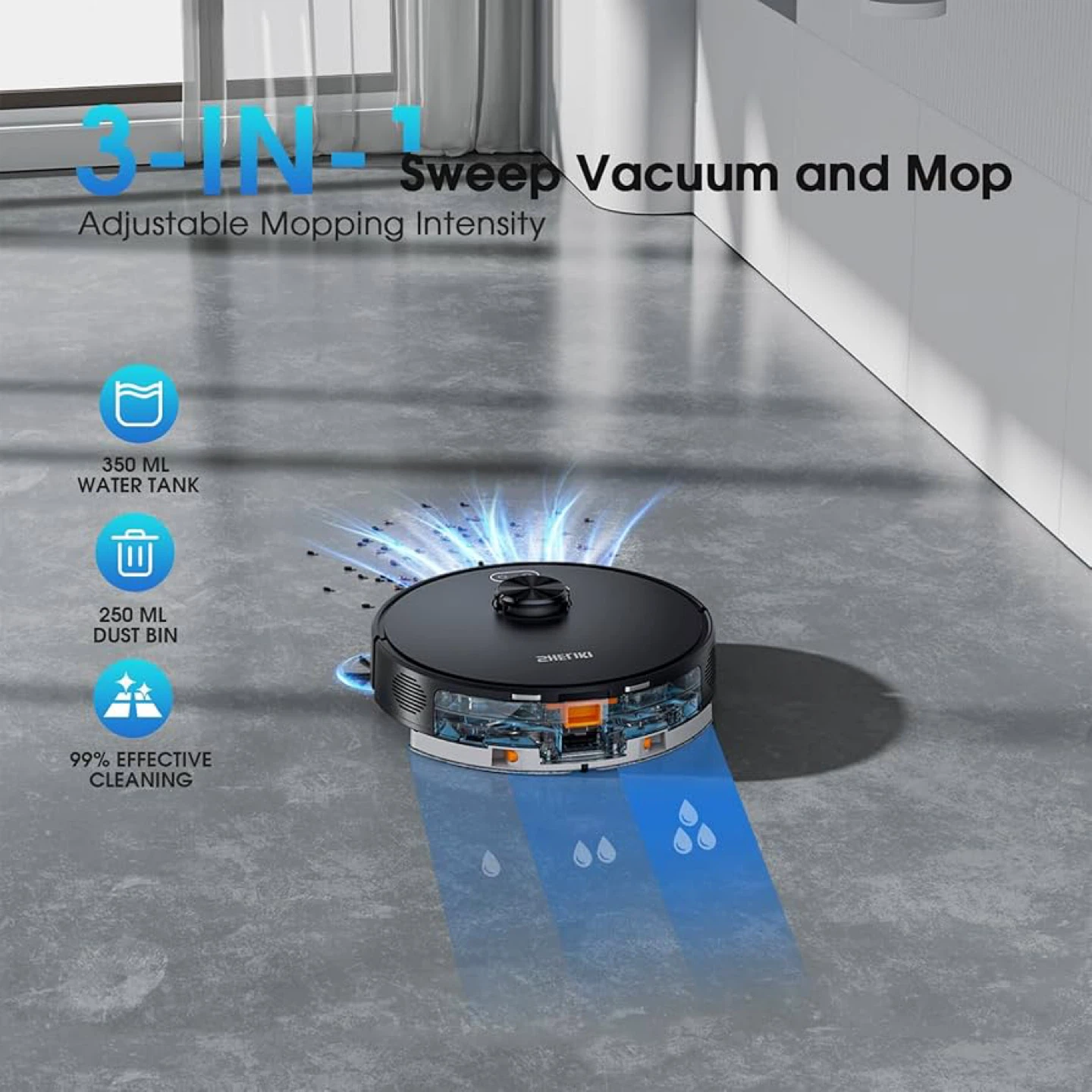 🔥 Brand New–Robot Vacuum & Mop (Self-Emptying + Smart Mapping) - photo 5