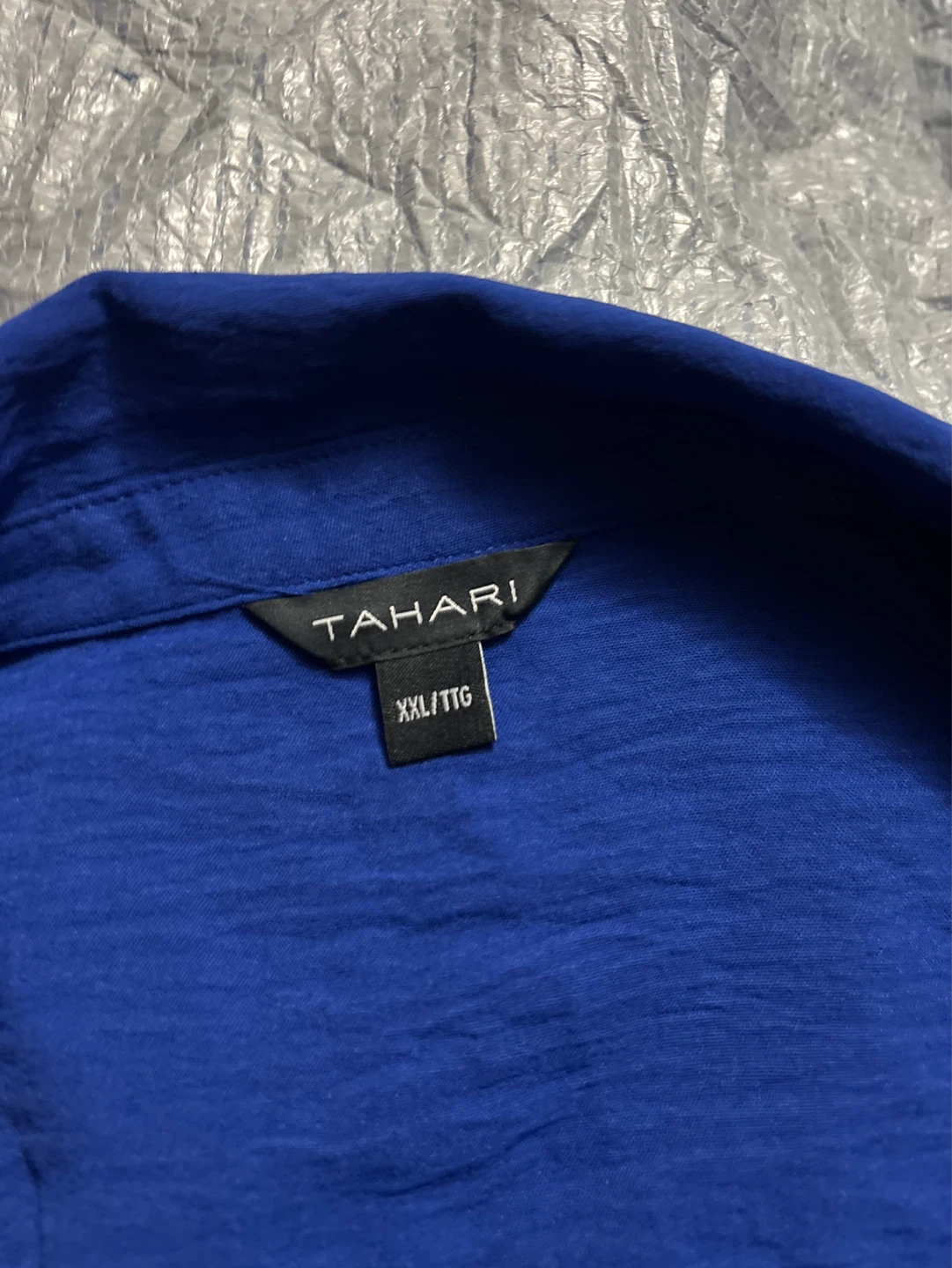 Tahari Blue Textured Tiered Dress - XXL - photo 3