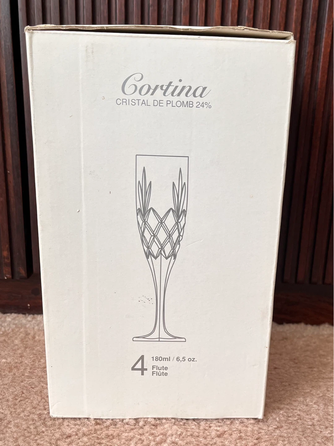Cortina Crystal Flute Glasses - Set of 4 - photo 2
