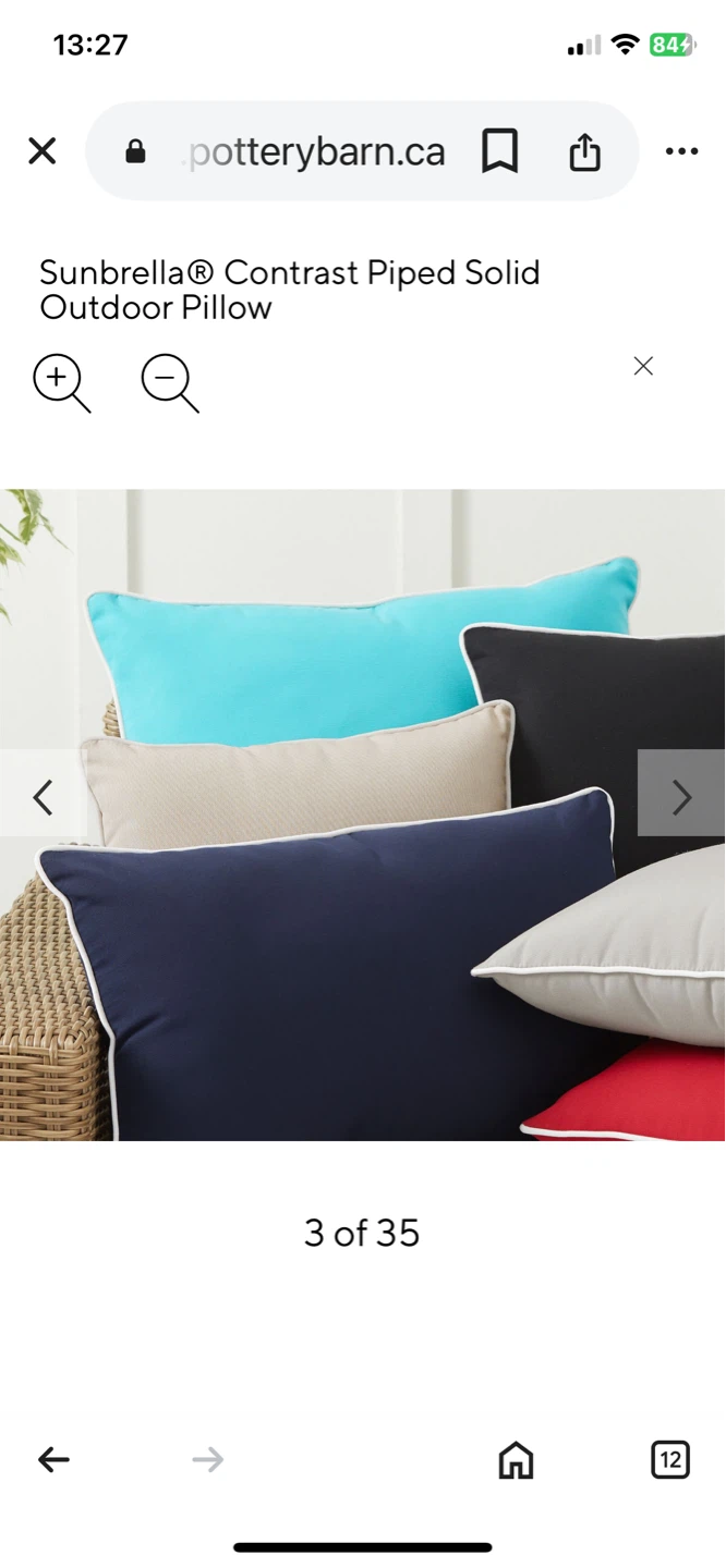 🩵 Set of 2 “Pottery Barns” throw cushions/pillows In/Out - photo 5