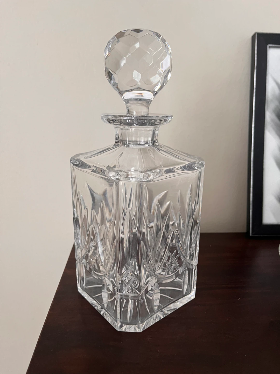 Crystal Glass Decanter with Stopper - photo 2