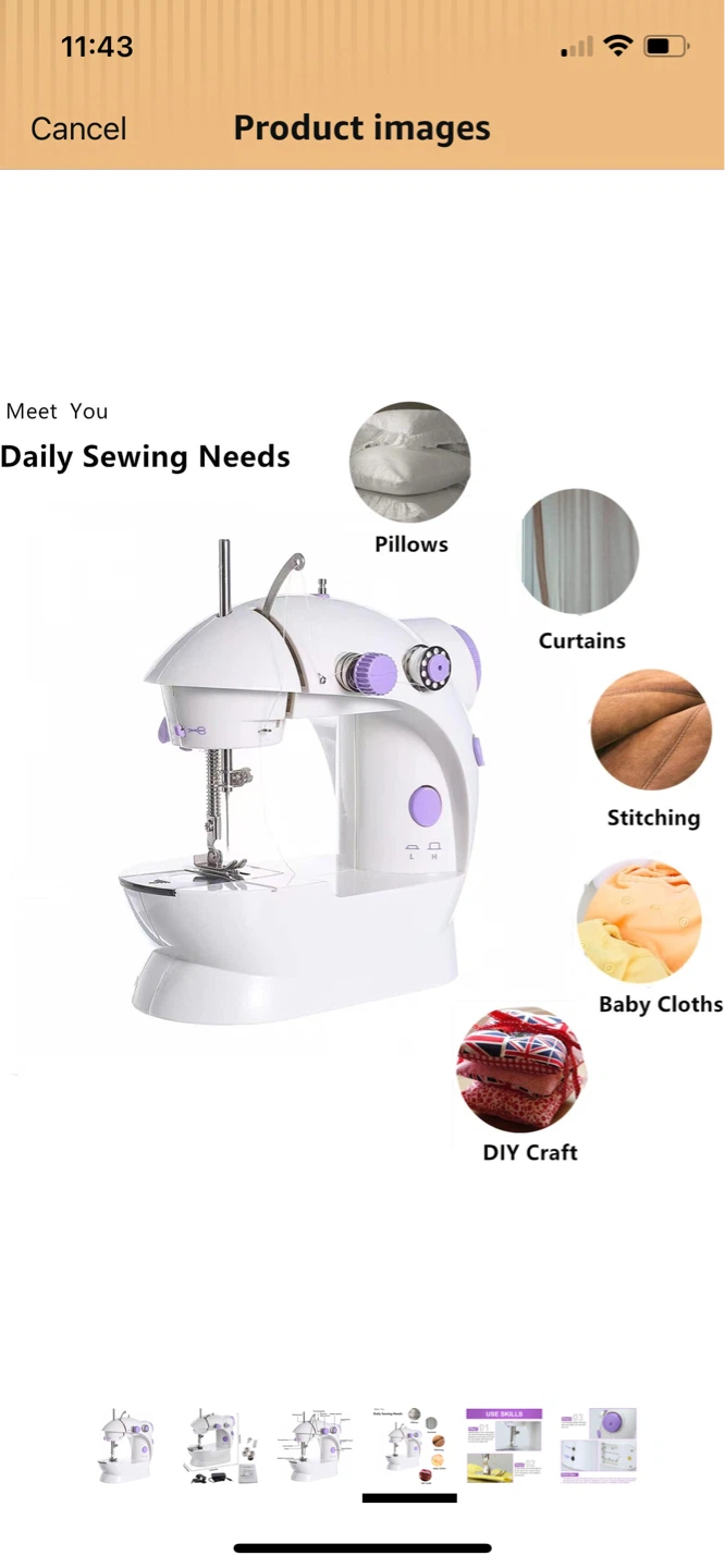 KUNTEC Handheld Portable Mini Sewing Machine - photo 4