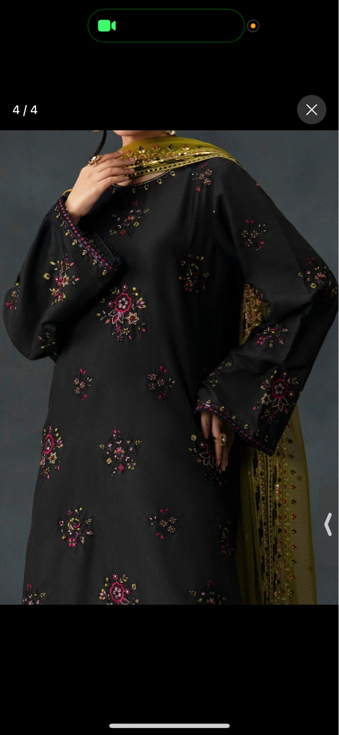 Safron Eid Black Raw 3 Piece Suit - photo 4