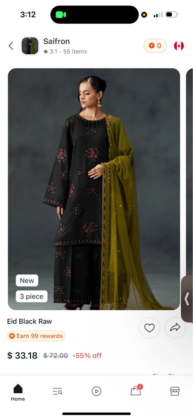 Safron Eid Black Raw 3 Piece Suit - photo 3