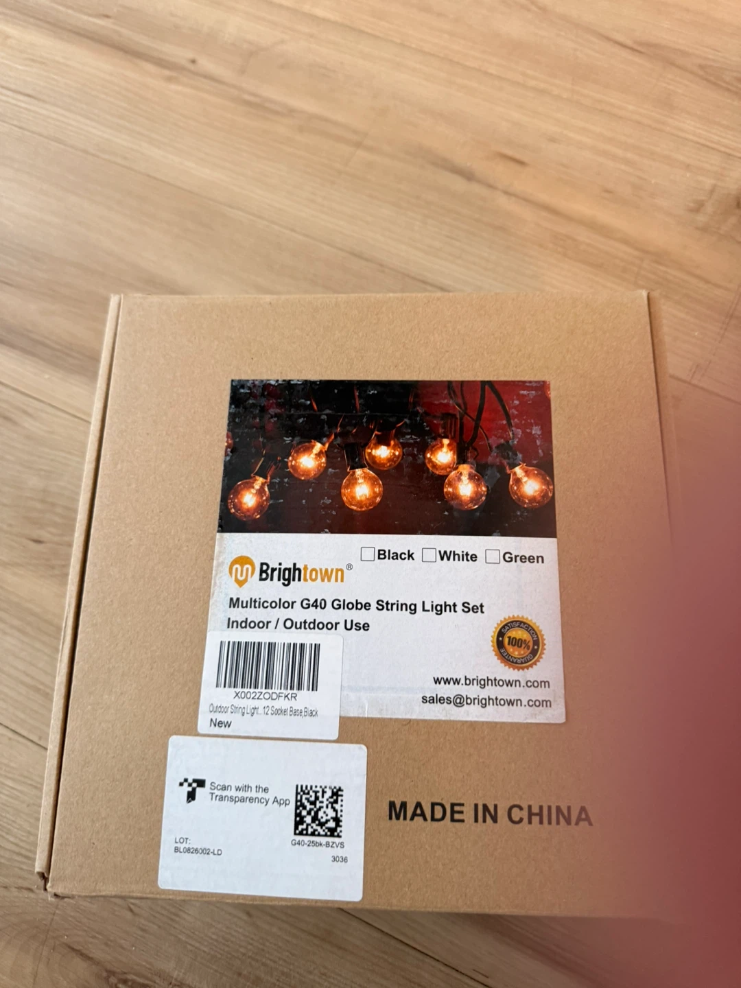 BrightTown Multicolor G40 Globe String Light Set - photo 3
