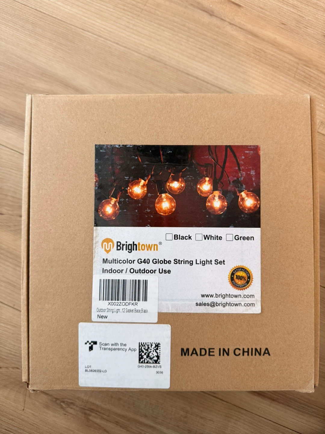 BrightTown Multicolor G40 Globe String Light Set - photo 2