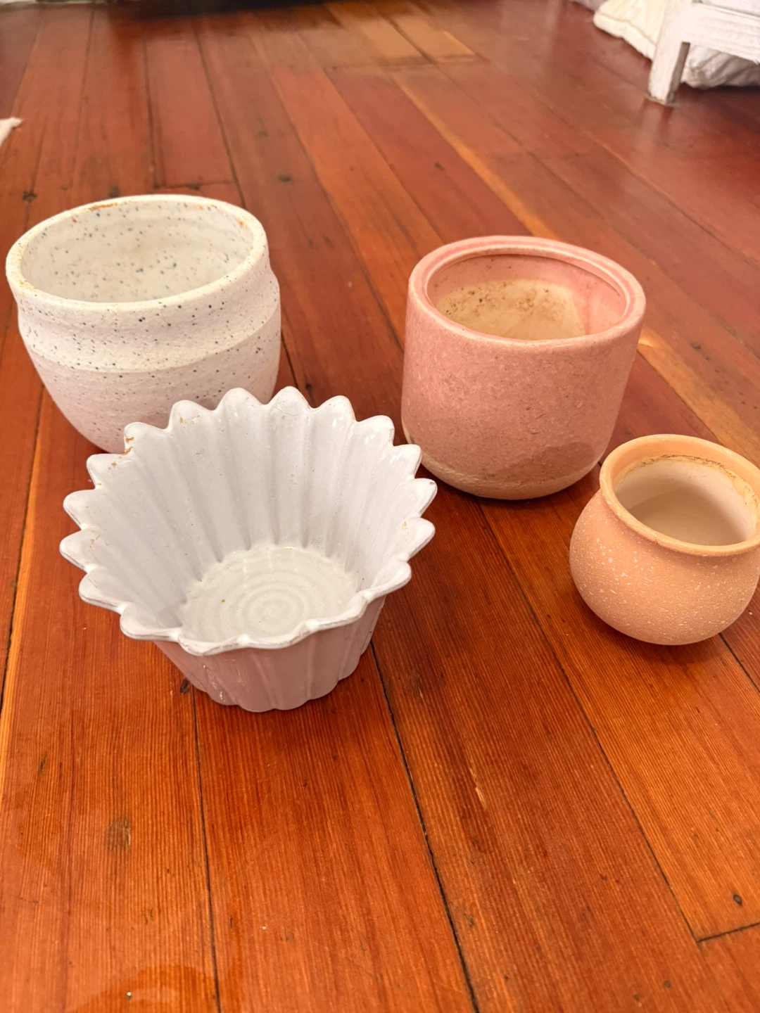 Set of 4 Ceramic Planters