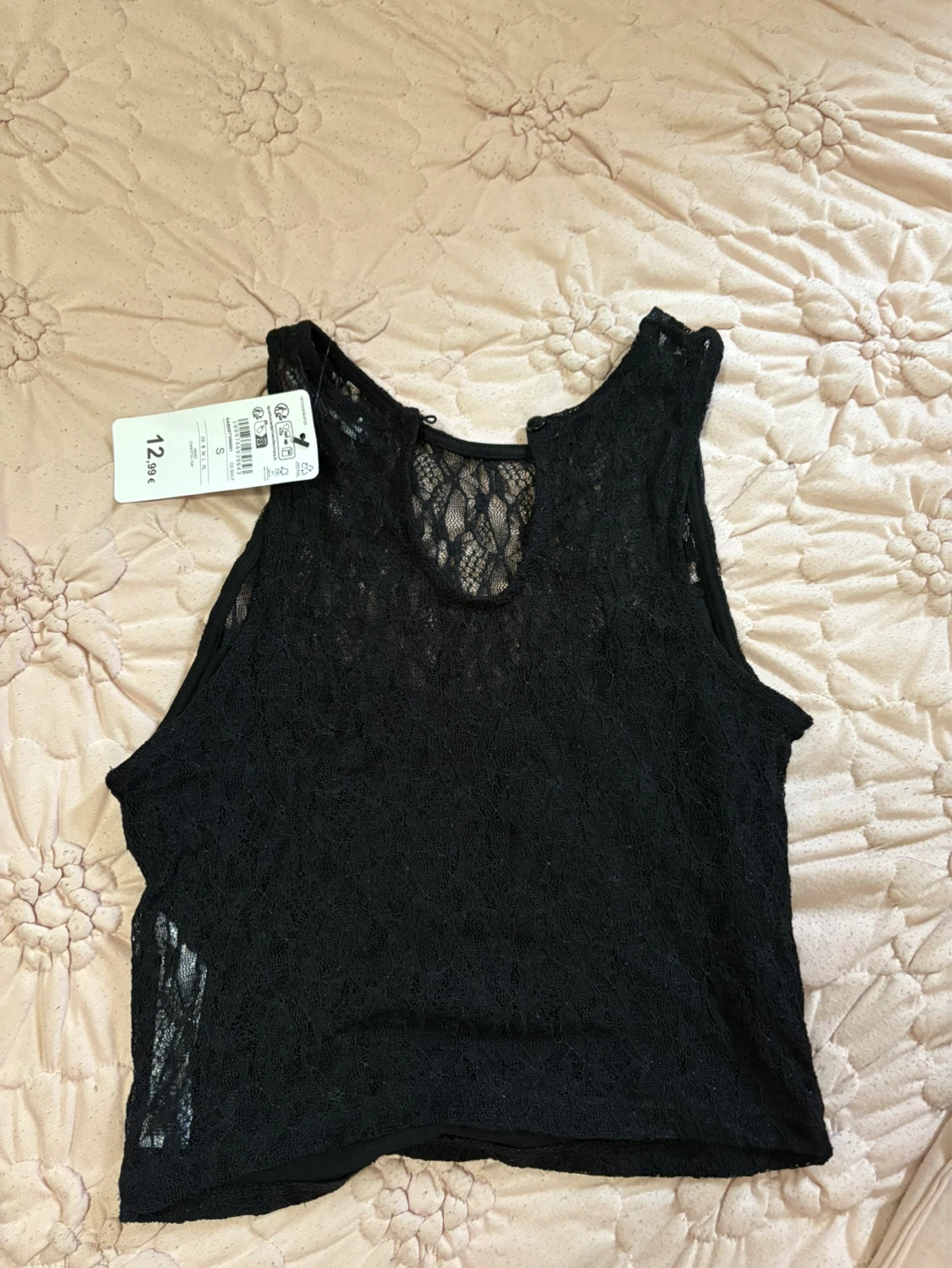 Black Lace Tank Top