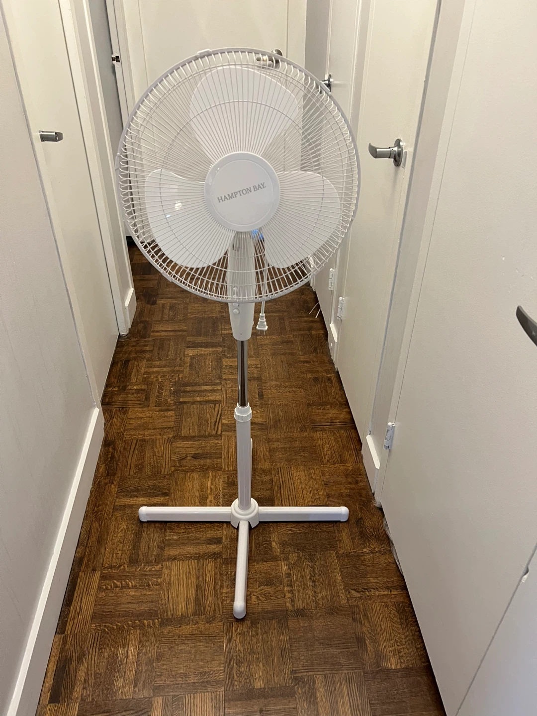 Hampton Bay White Stand Fan