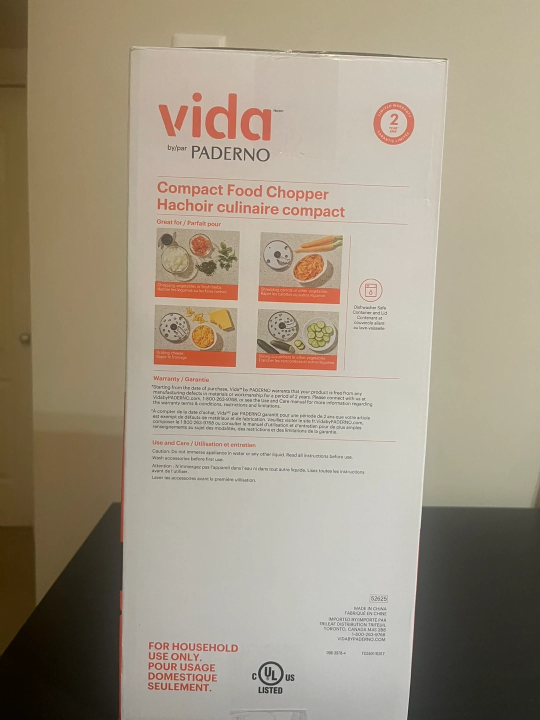 Vida by Paderno Compact Food Chopper - photo 2