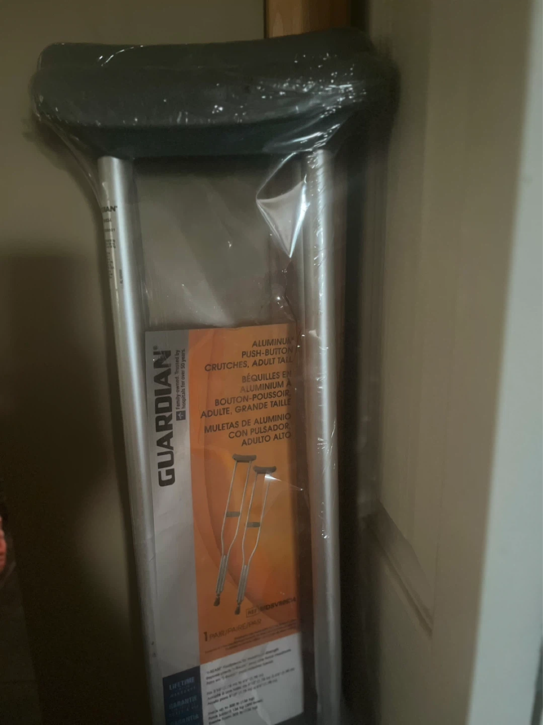 Adult Tall Push-Button Crutches