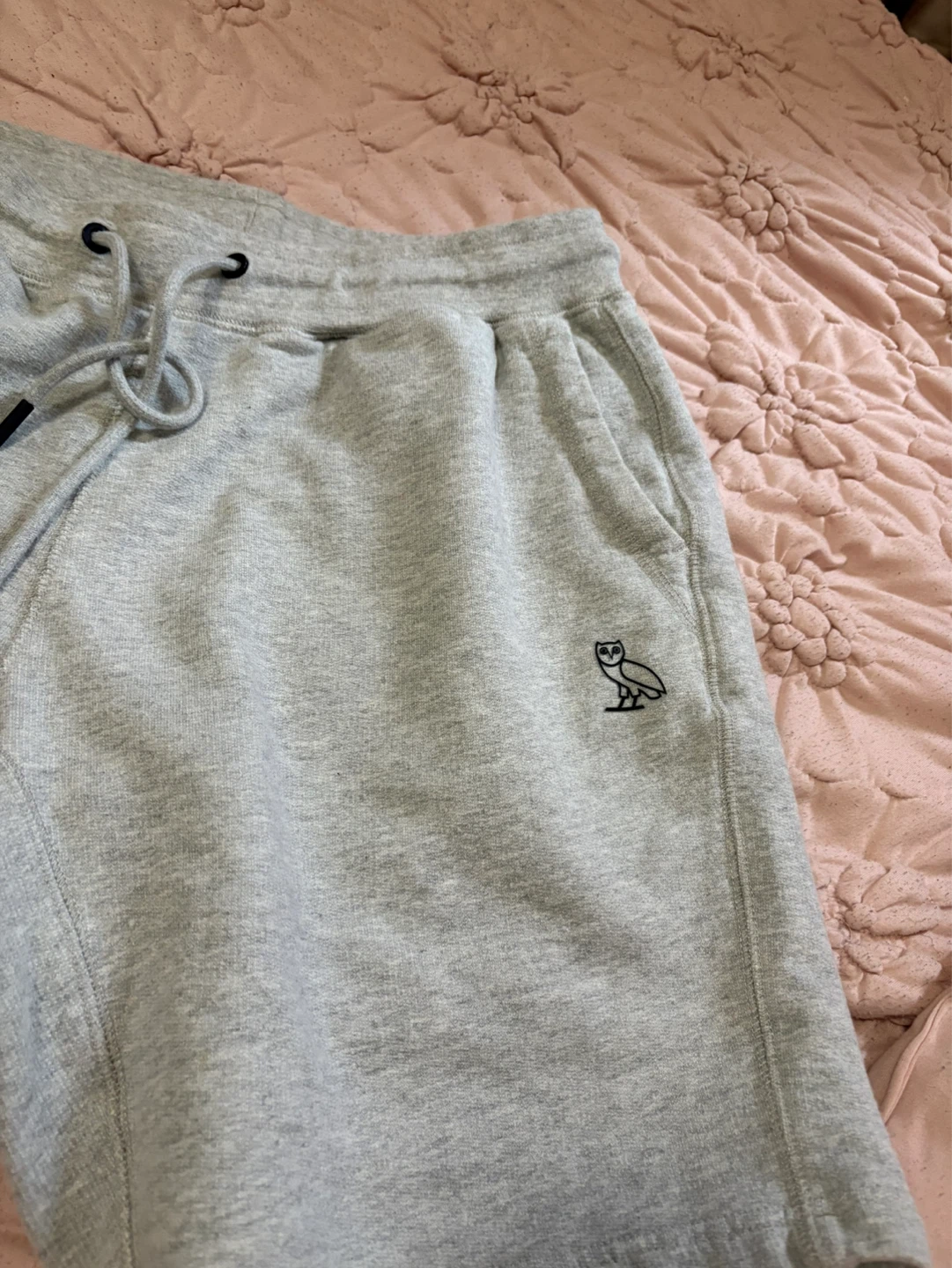 OVO Owl Logo Sweat Shorts Grey Medium - photo 2