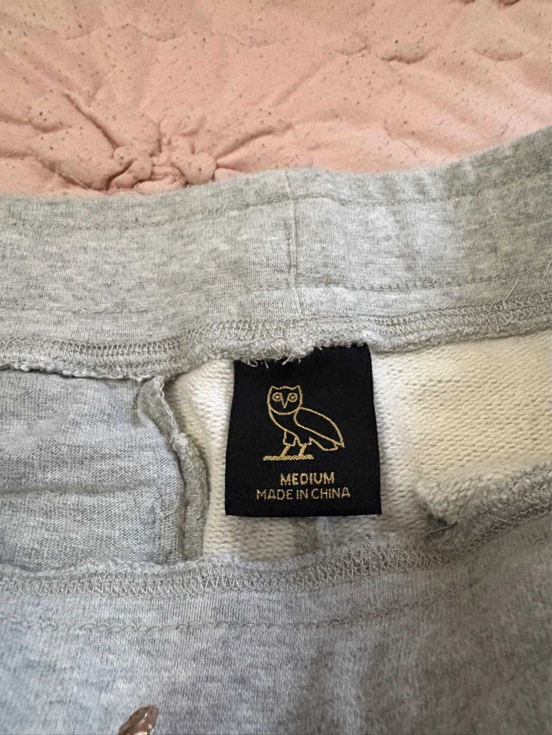 OVO Owl Logo Sweat Shorts Grey Medium - photo 3