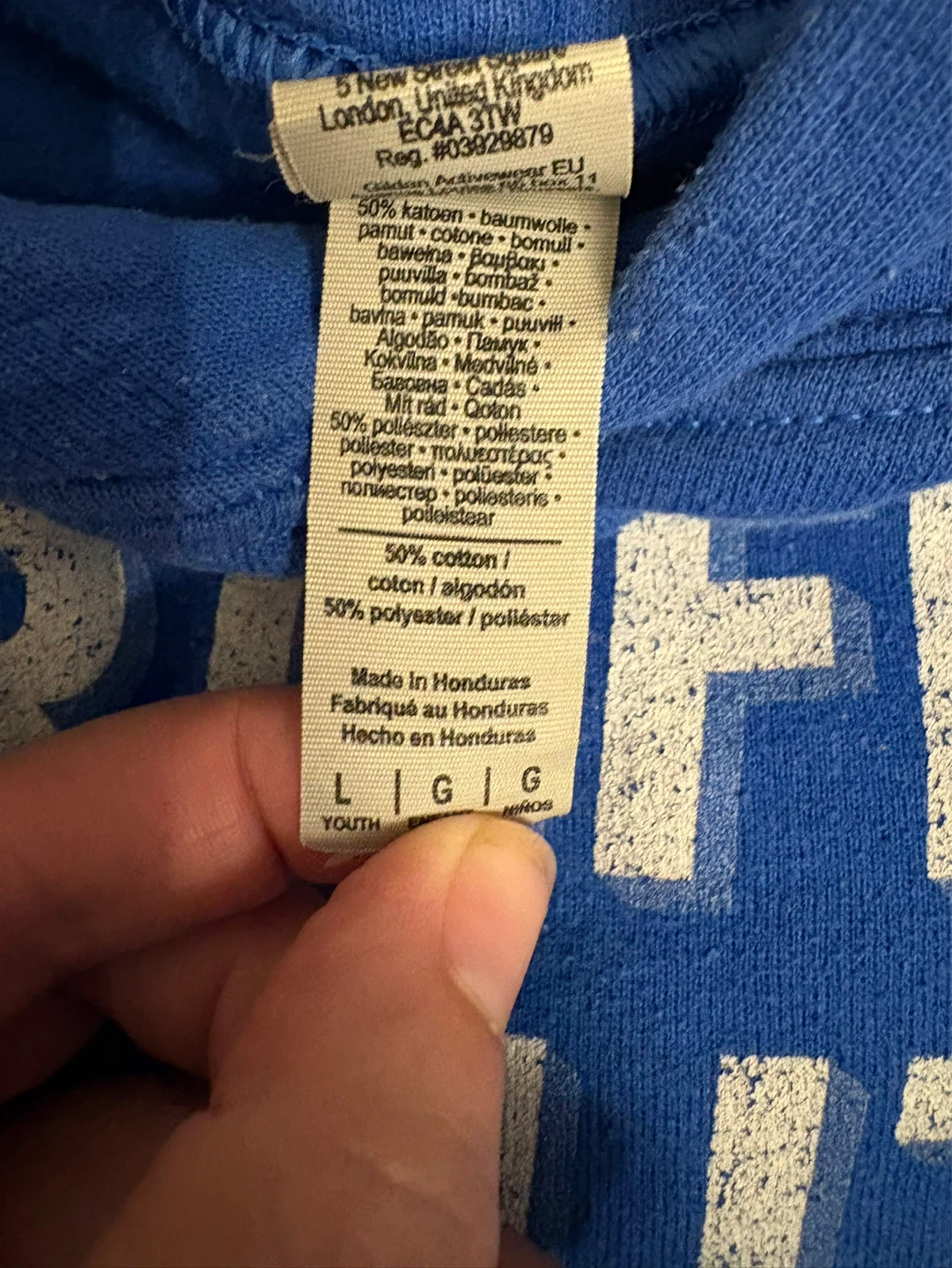 Royal Blue "CERTIFIED BEAUTY" Hoodie - Size L - photo 2