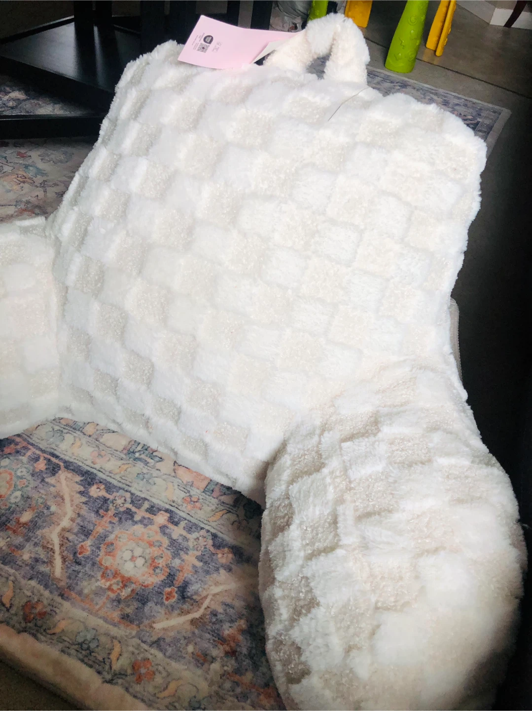 Cupcakes and Cashmere Faux Fur Backrest Pillow - photo 2