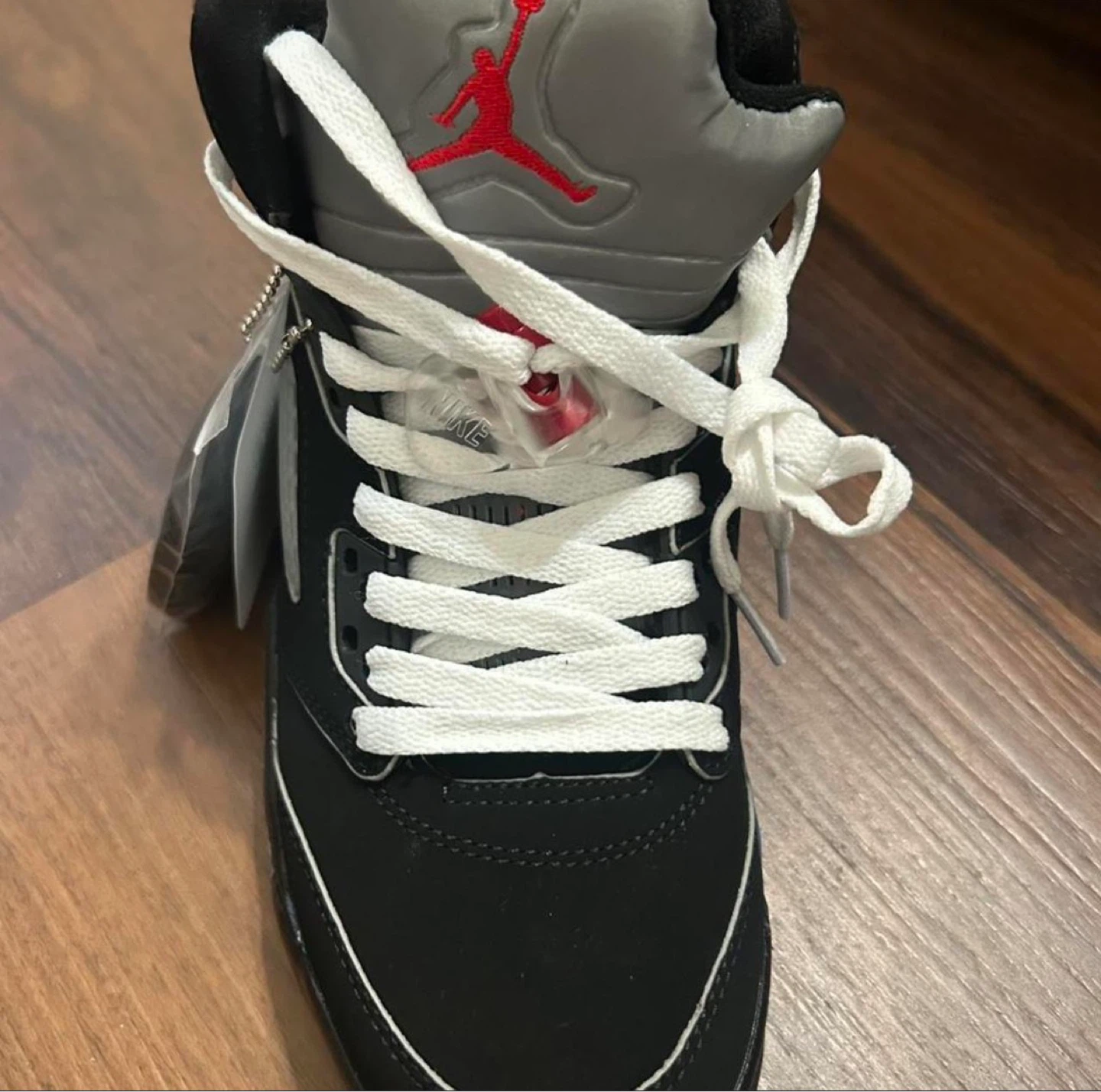 Air Jordan 5 Retro Black Metallic Silver - photo 3
