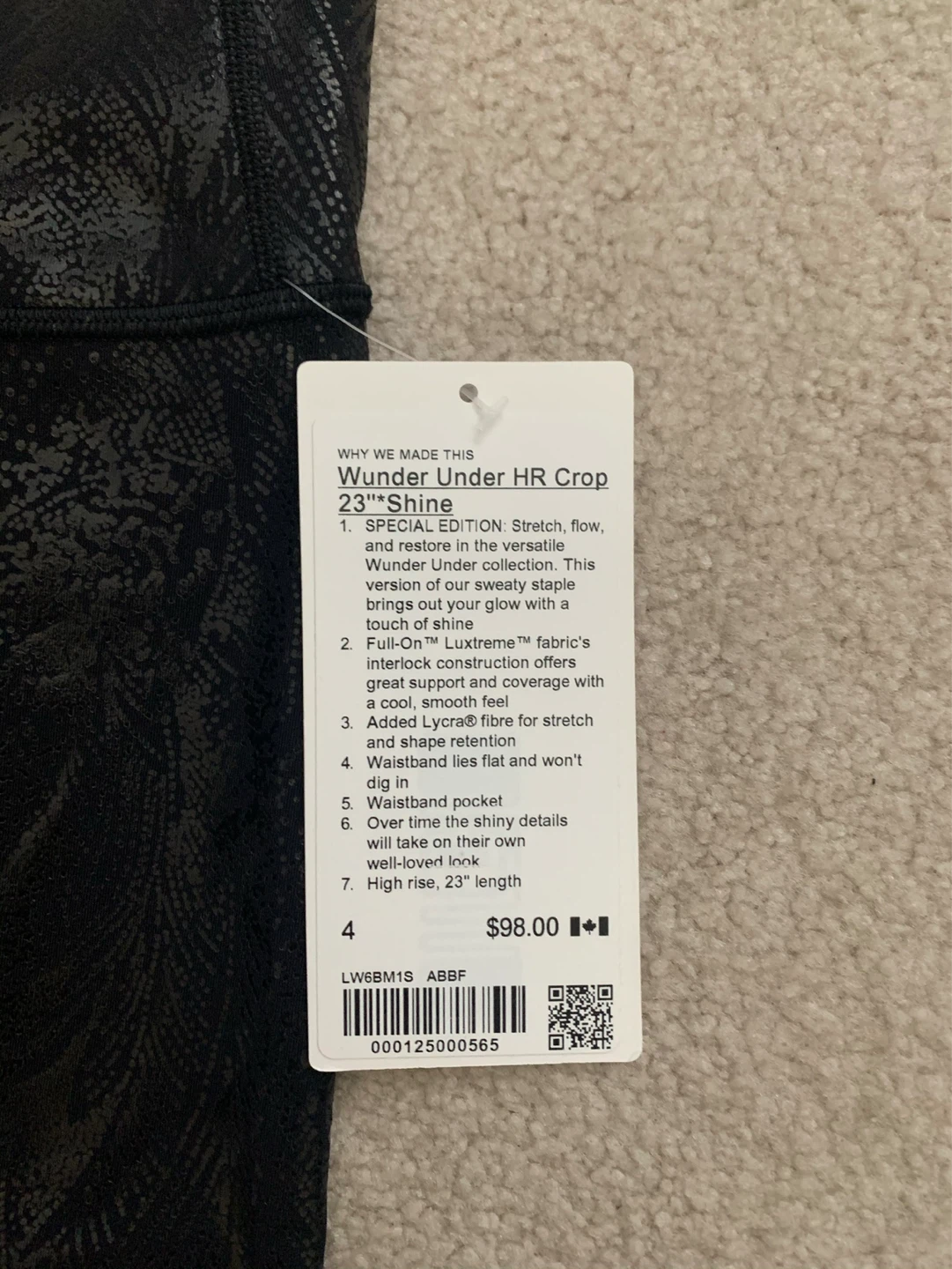 Lululemon Wunder Under HR Crop 23" Shine Leggings - photo 2