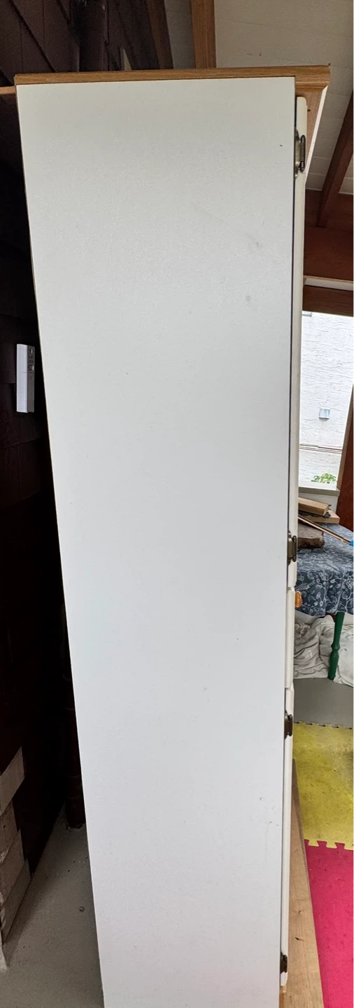 White Storage Cabinet with Drawers and Shelves - photo 4