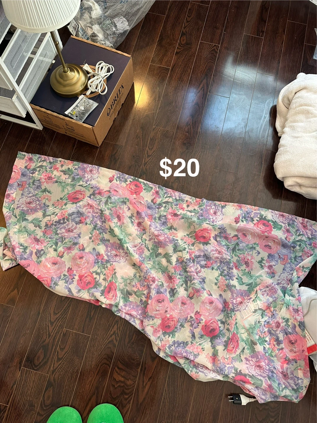 Sheer Floral Curtain