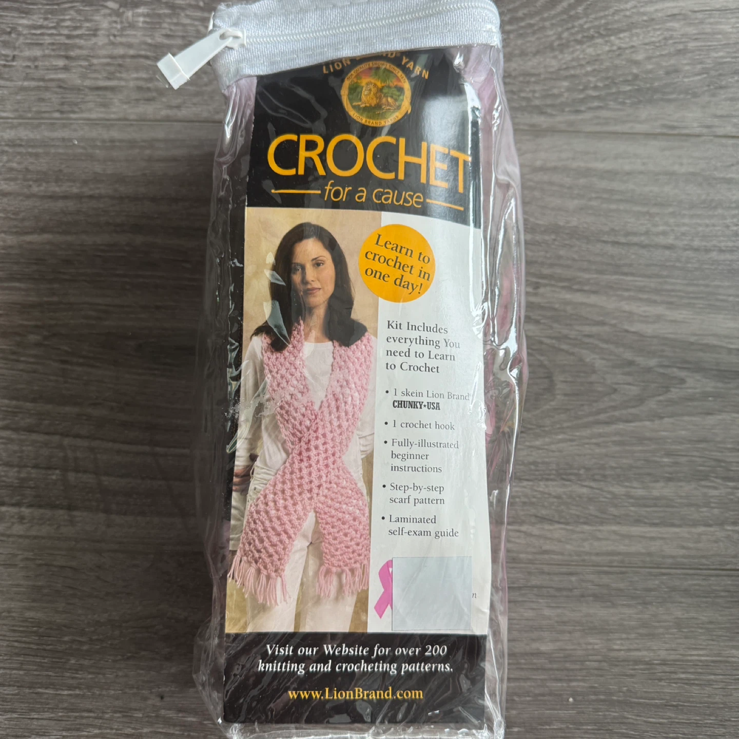 Lion Brand Crochet for a Cause Kit with Breast Self-Exam Guide - photo 4