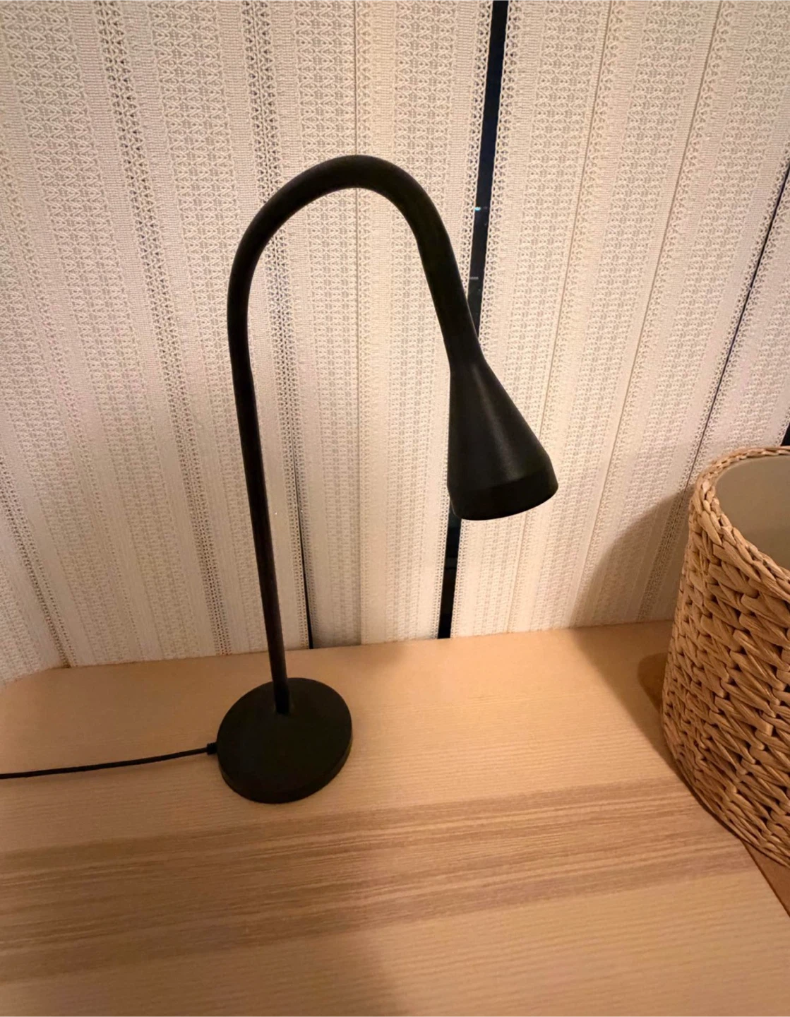 Adjustable Black Gooseneck Desk Lamp