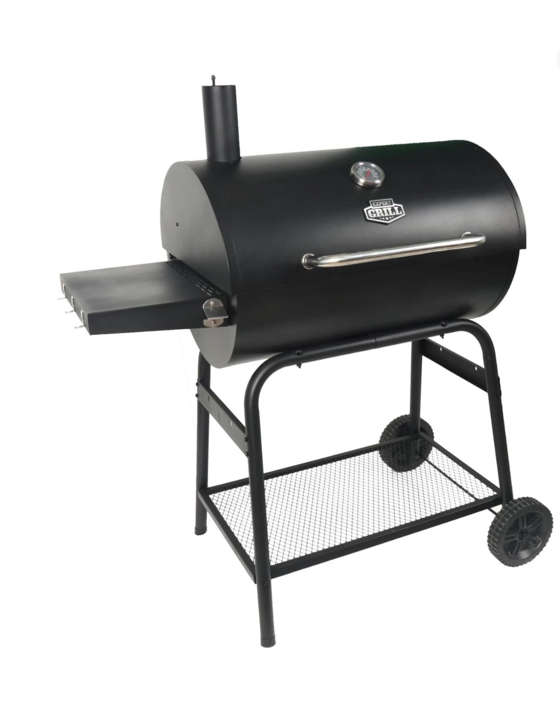 Brandnew Charcoal Grill 28" Free Standing Barrel Grill, Black