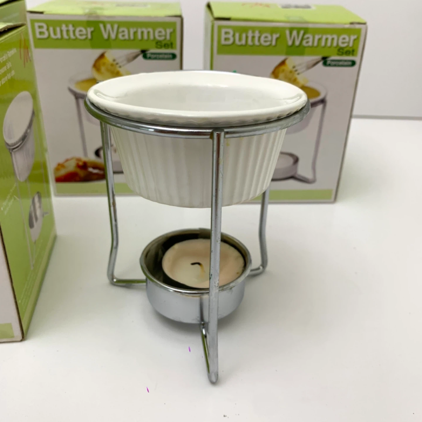 Butter Warmers Butter Melter Ramekin Set Fondue Set 4 Piece - photo 2