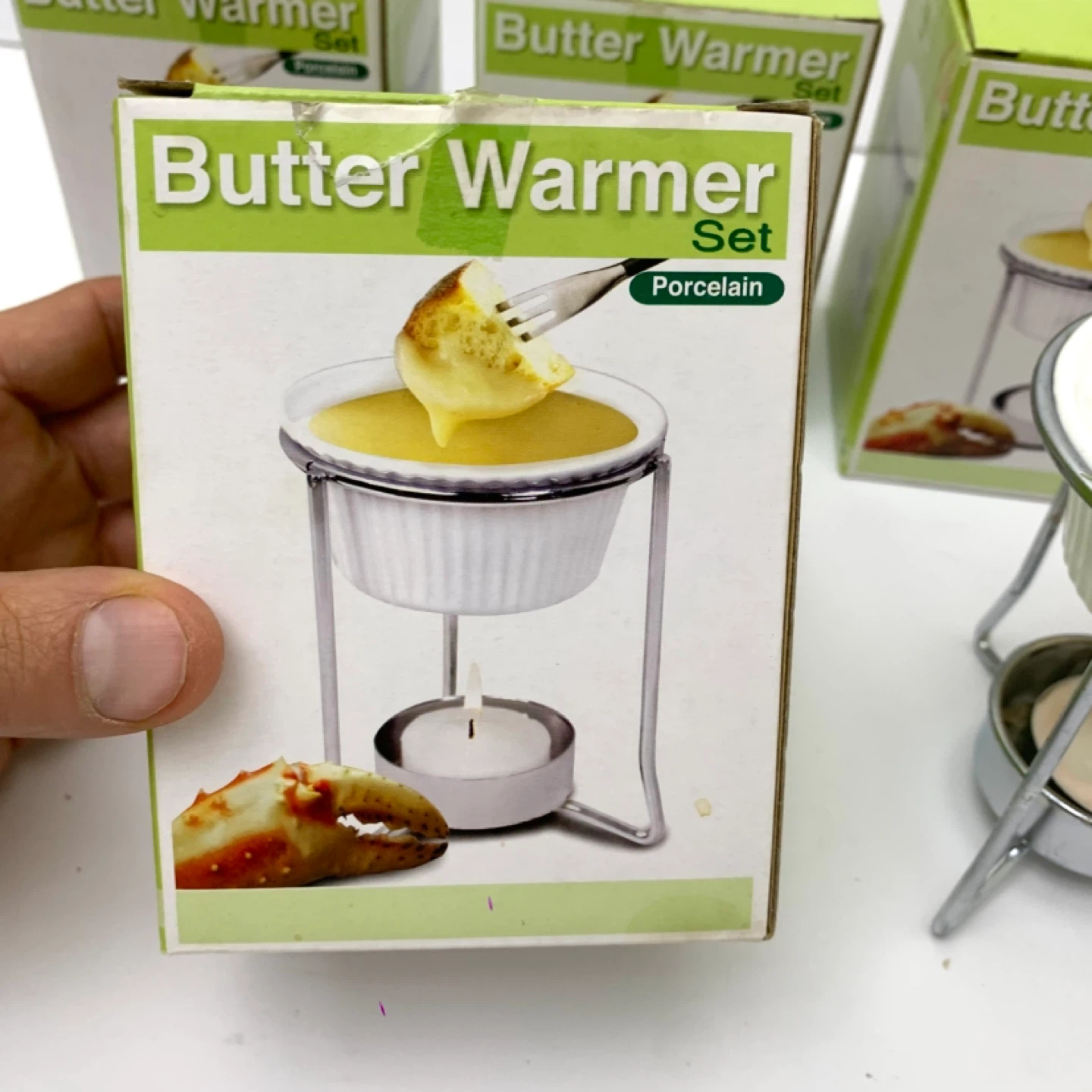 Butter Warmers Butter Melter Ramekin Set Fondue Set 4 Piece - photo 4