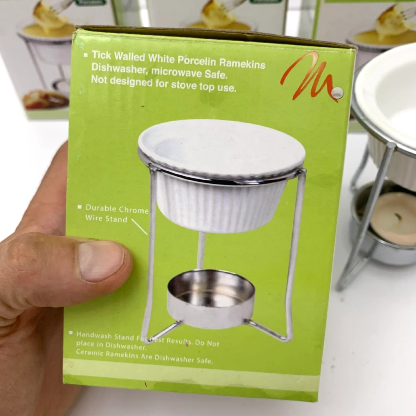 Butter Warmers Butter Melter Ramekin Set Fondue Set 4 Piece - photo 5