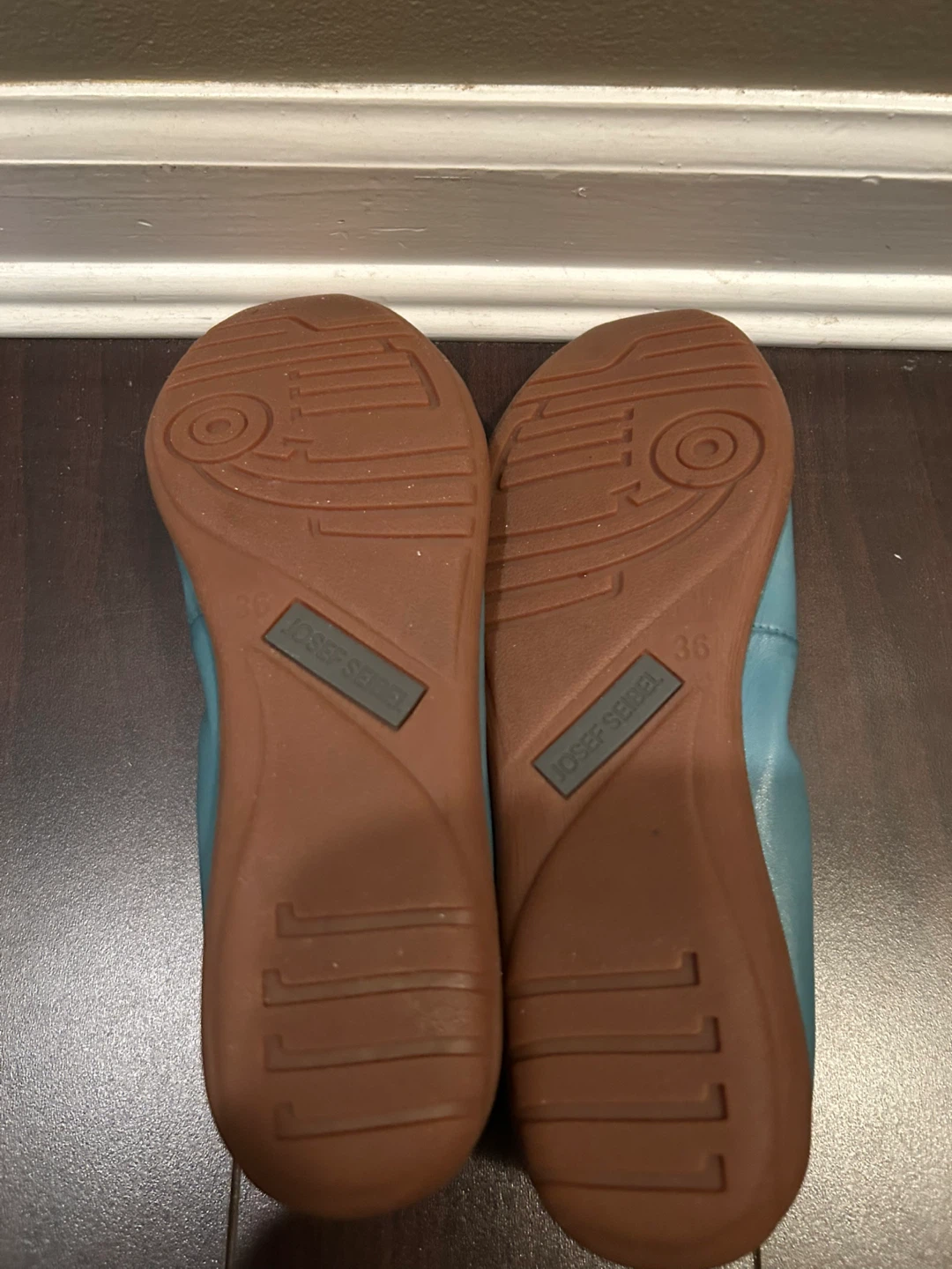 Josef Seibel Blue Leather Ballet Flats - photo 4